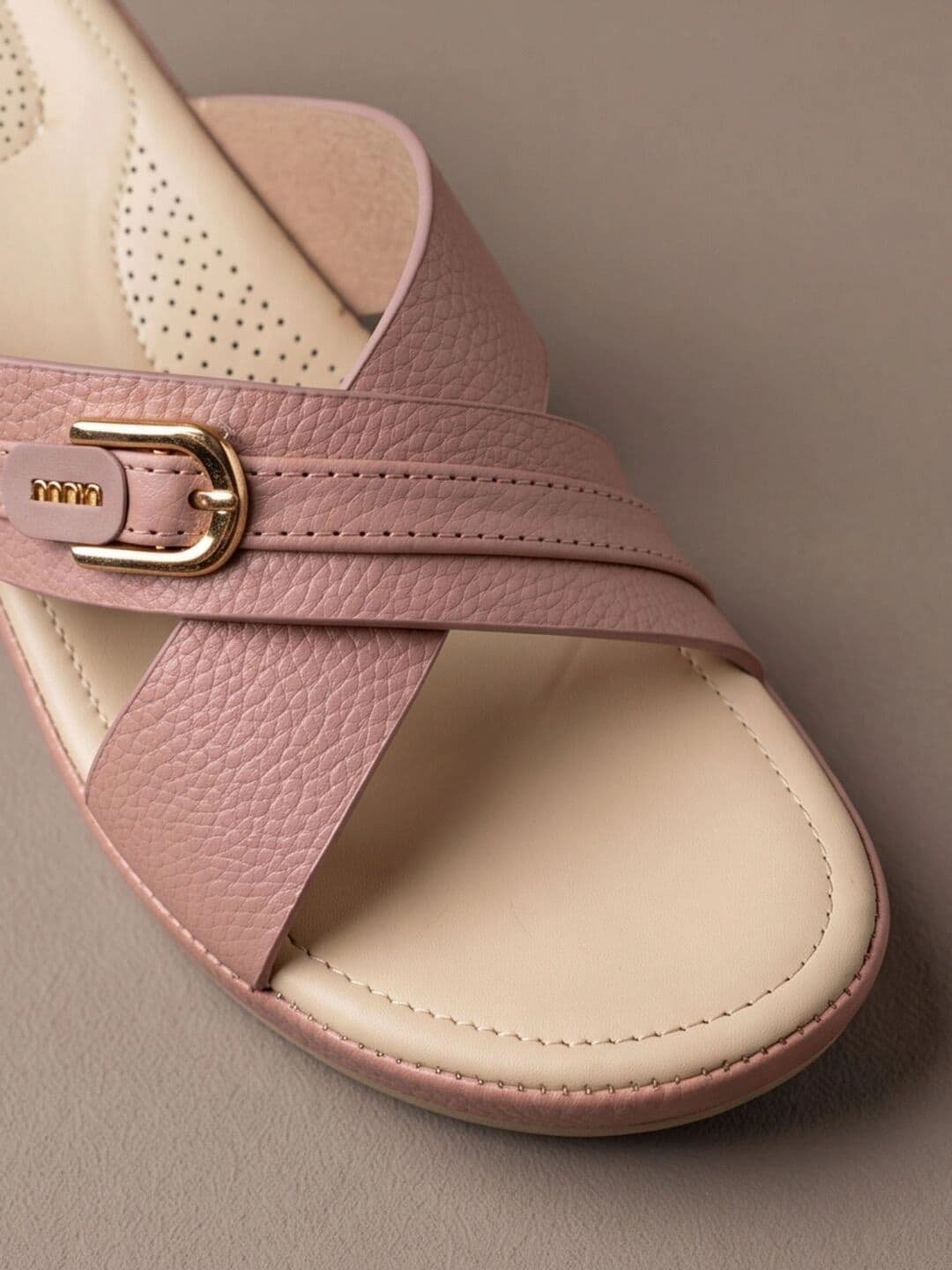 JodyHub Textured Wedge Mules with Buckles thumbnail 6