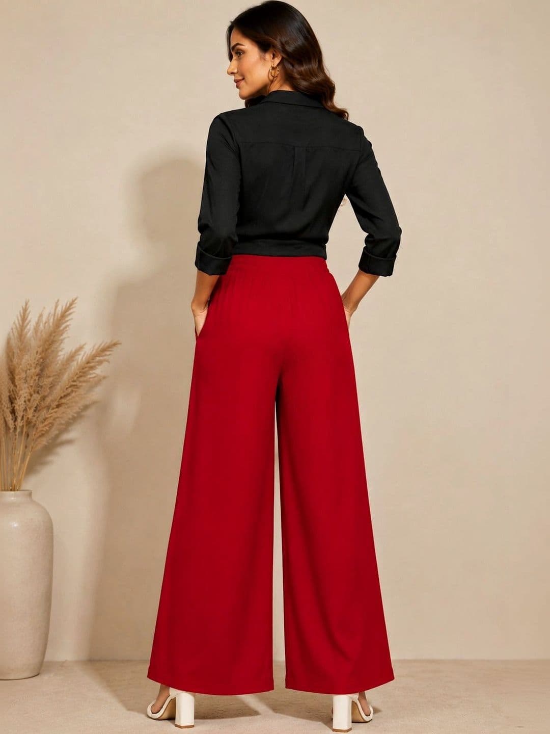 Threadbloom Women Knitted Ethnic Palazzos thumbnail 5