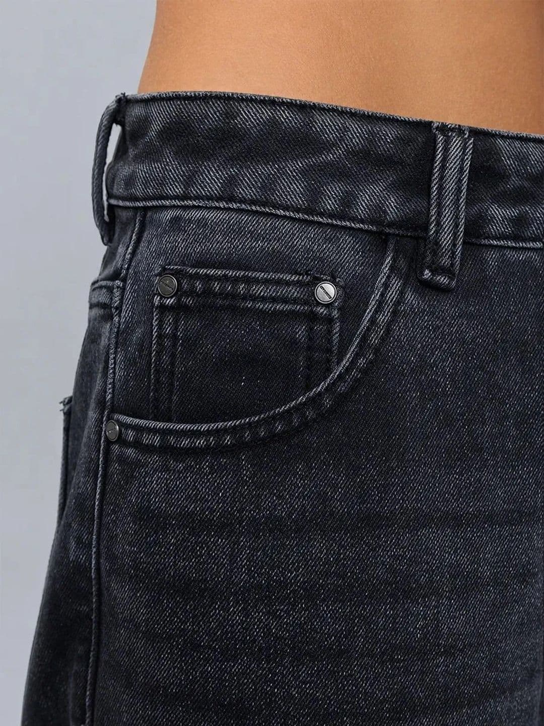 AAV2 Women Wide Leg High-Rise Stretchable Jeans thumbnail 6