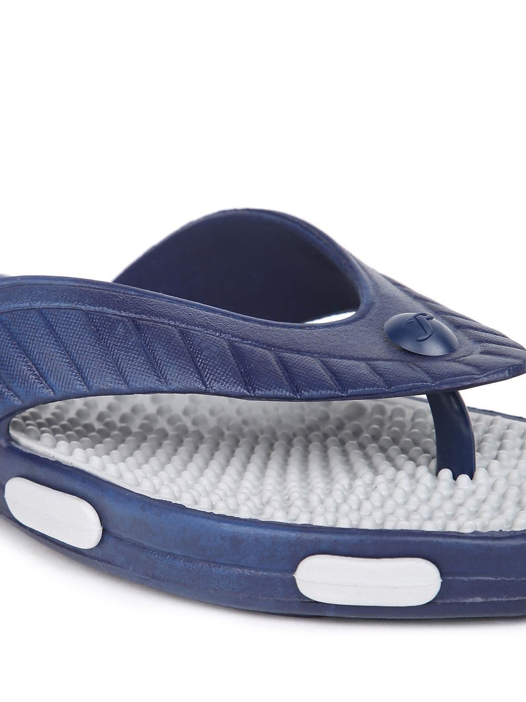 Paragon Men Navy Blue & Grey Thong Flip-Flops thumbnail 2