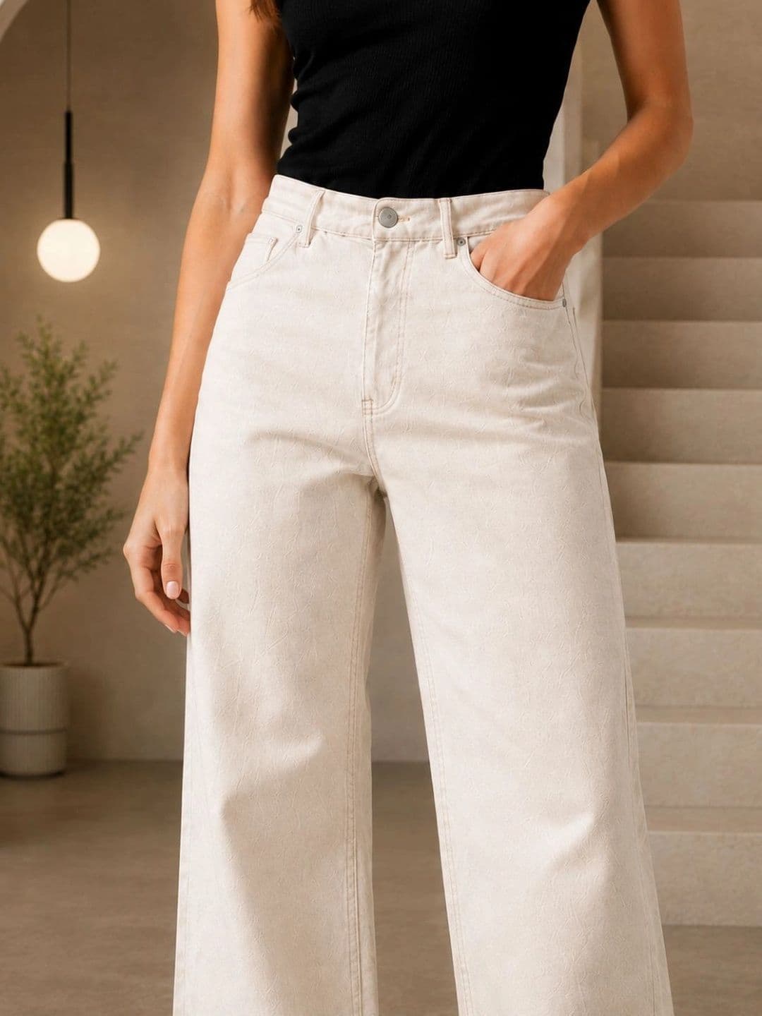 Mast & Harbour Women Classic Regular Fit Mid-Rise Stretchable Jeans thumbnail 3