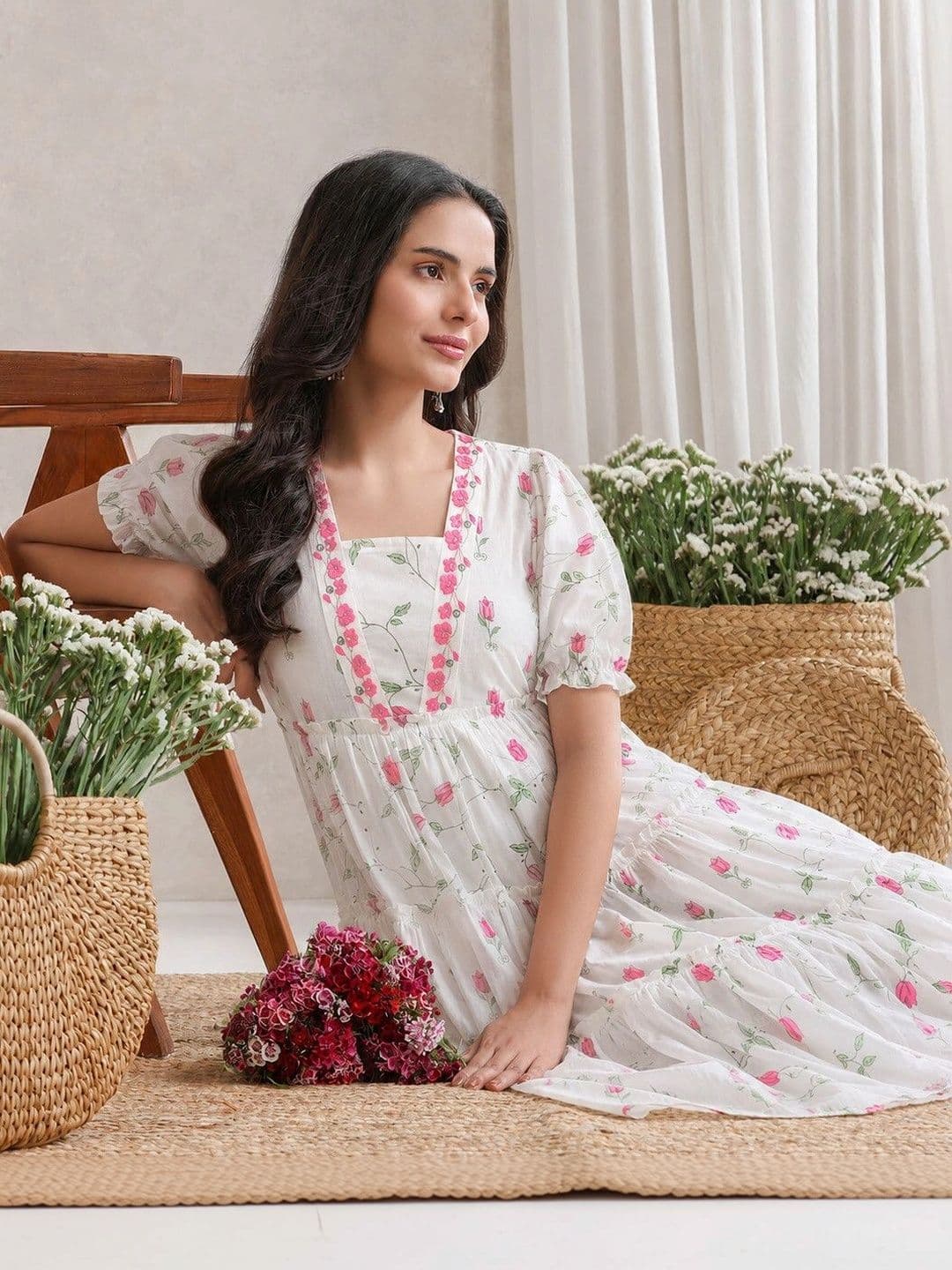 PRESHA Women Floral Printed Floral Kurta - view 1