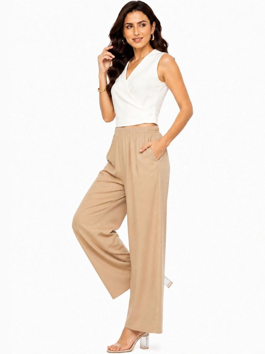Threadbloom Women Knitted Palazzos thumbnail 3