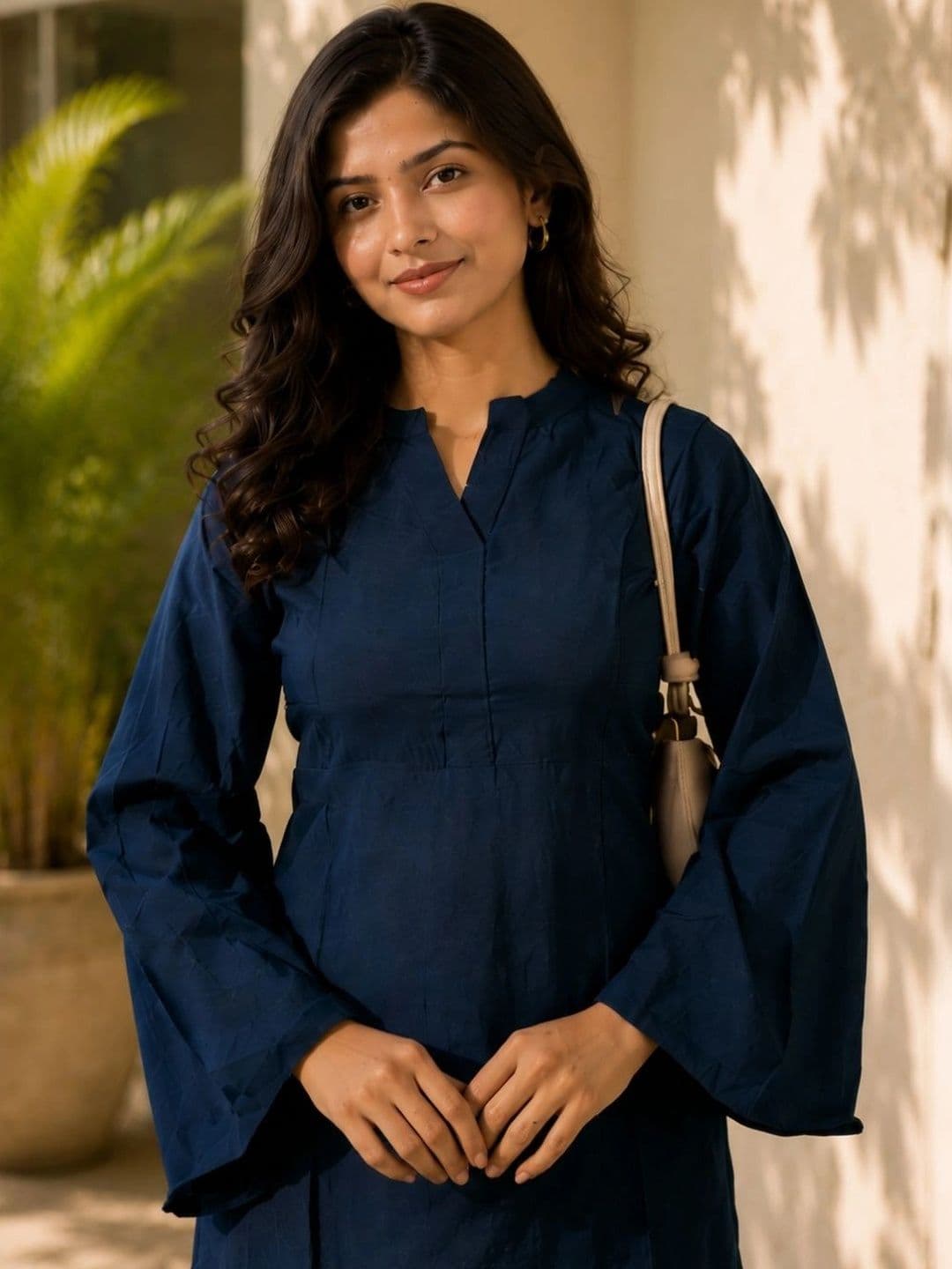 TWINS LADY Women Ethnic Motifs Regular Chanderi Cotton Kurta with Harem Pants thumbnail 4