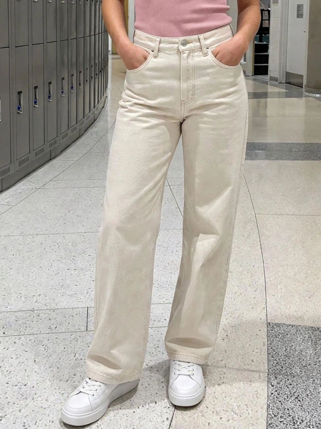 HERE&NOW Women Classic Regular Fit Mid-Rise Stretchable Jeans - view 1