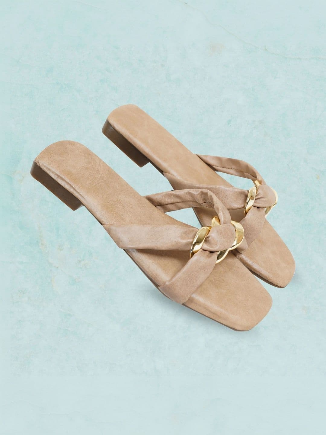 Mast & Harbour Women Open Toe Flats with Buckles thumbnail 2