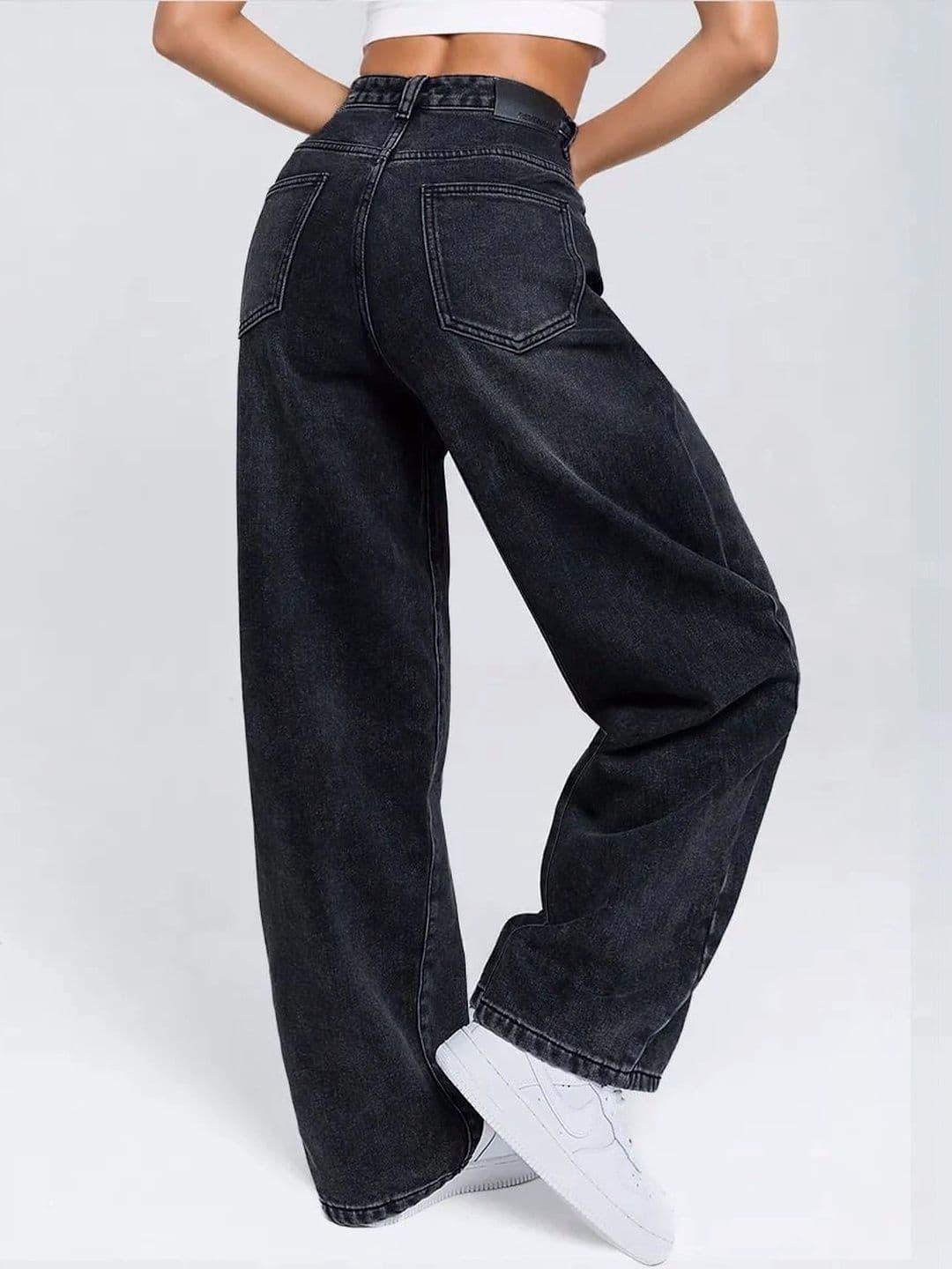 AAV2 Women Wide Leg High-Rise Stretchable Jeans thumbnail 2