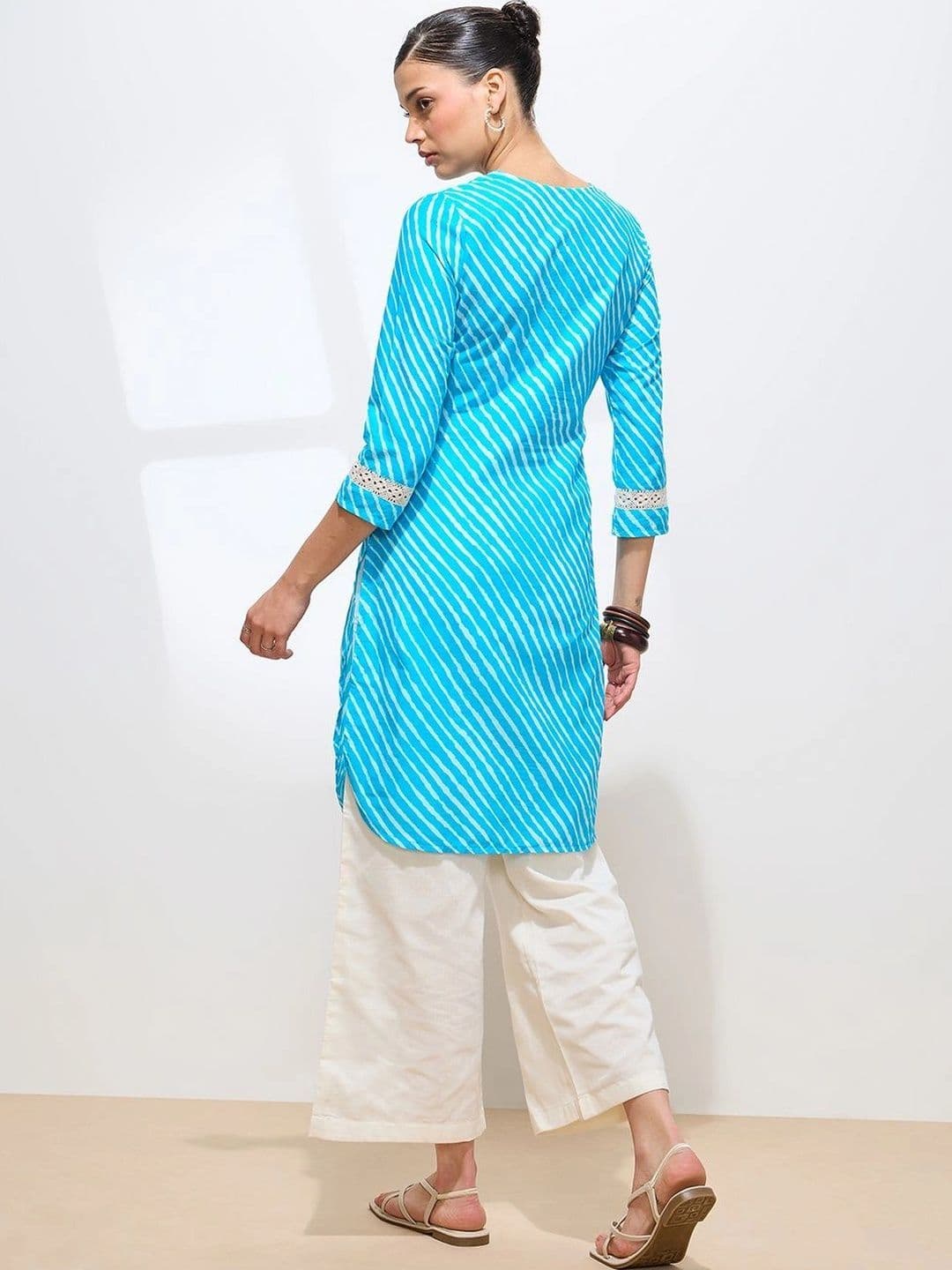 Saanjh Women Printed Kurta thumbnail 6