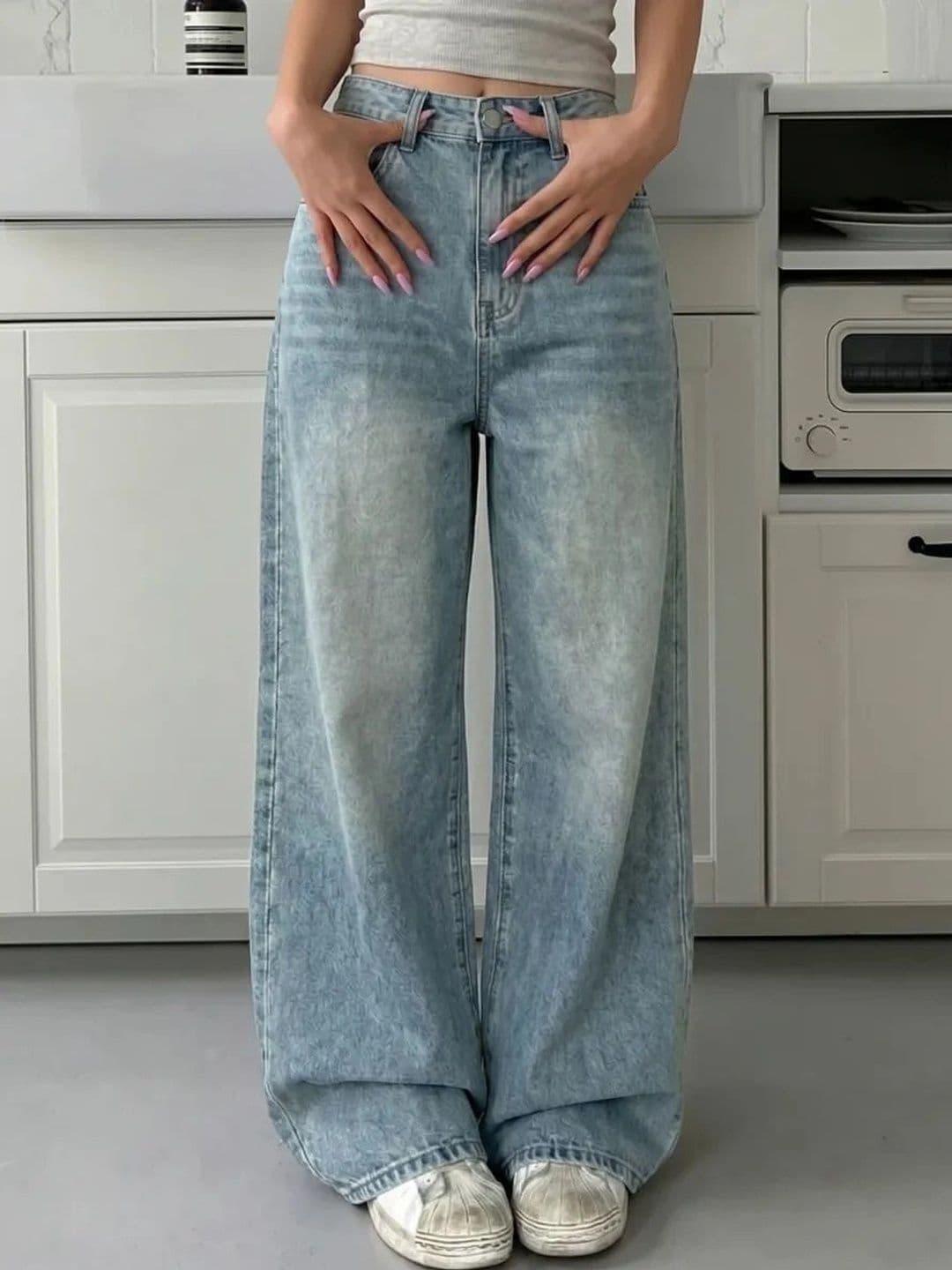 AAV2 Women Wide Leg High-Rise Stretchable Jeans - view 1