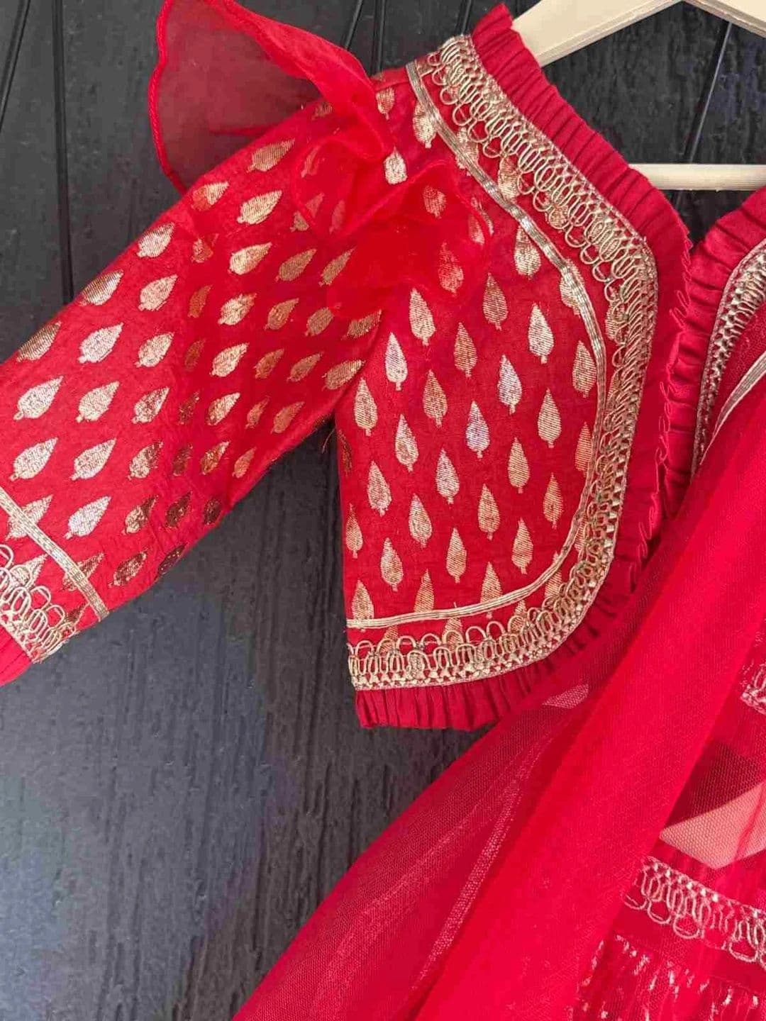 The Little Tales Girls Printed Ready to Wear Lehenga & Blouse With Dupatta thumbnail 6