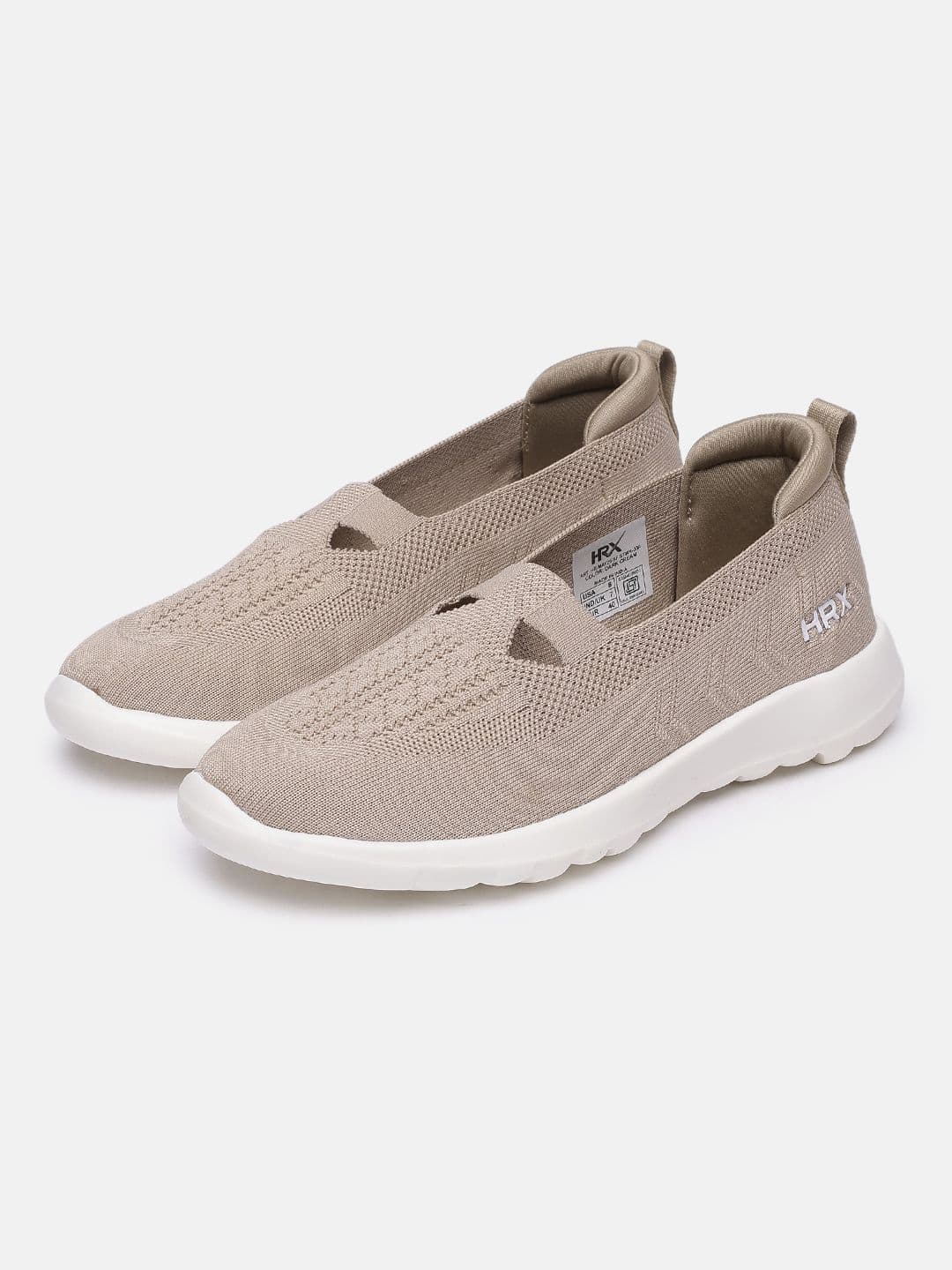 HRX by Hrithik Roshan Women Woven Design Slip-On Sneakers thumbnail 4