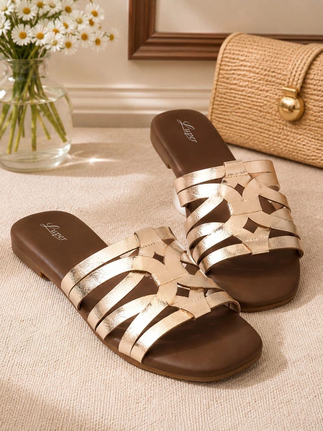Luper Women Open Toe Flats - view 1
