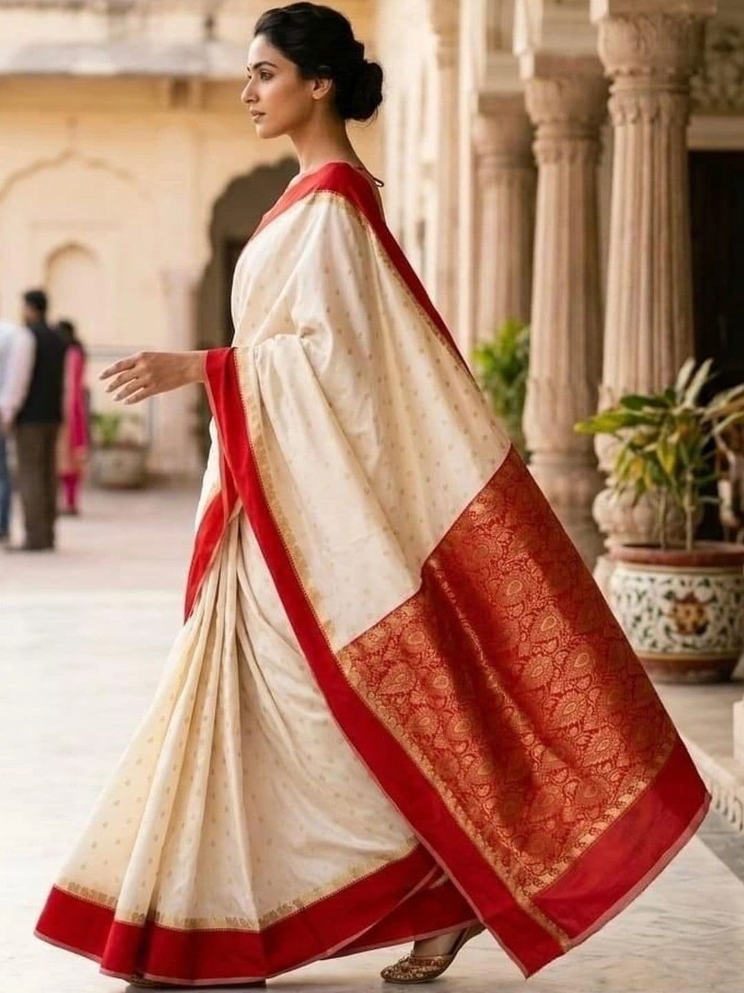SILK HERITAGE Zari Art Silk Garad Saree thumbnail 2
