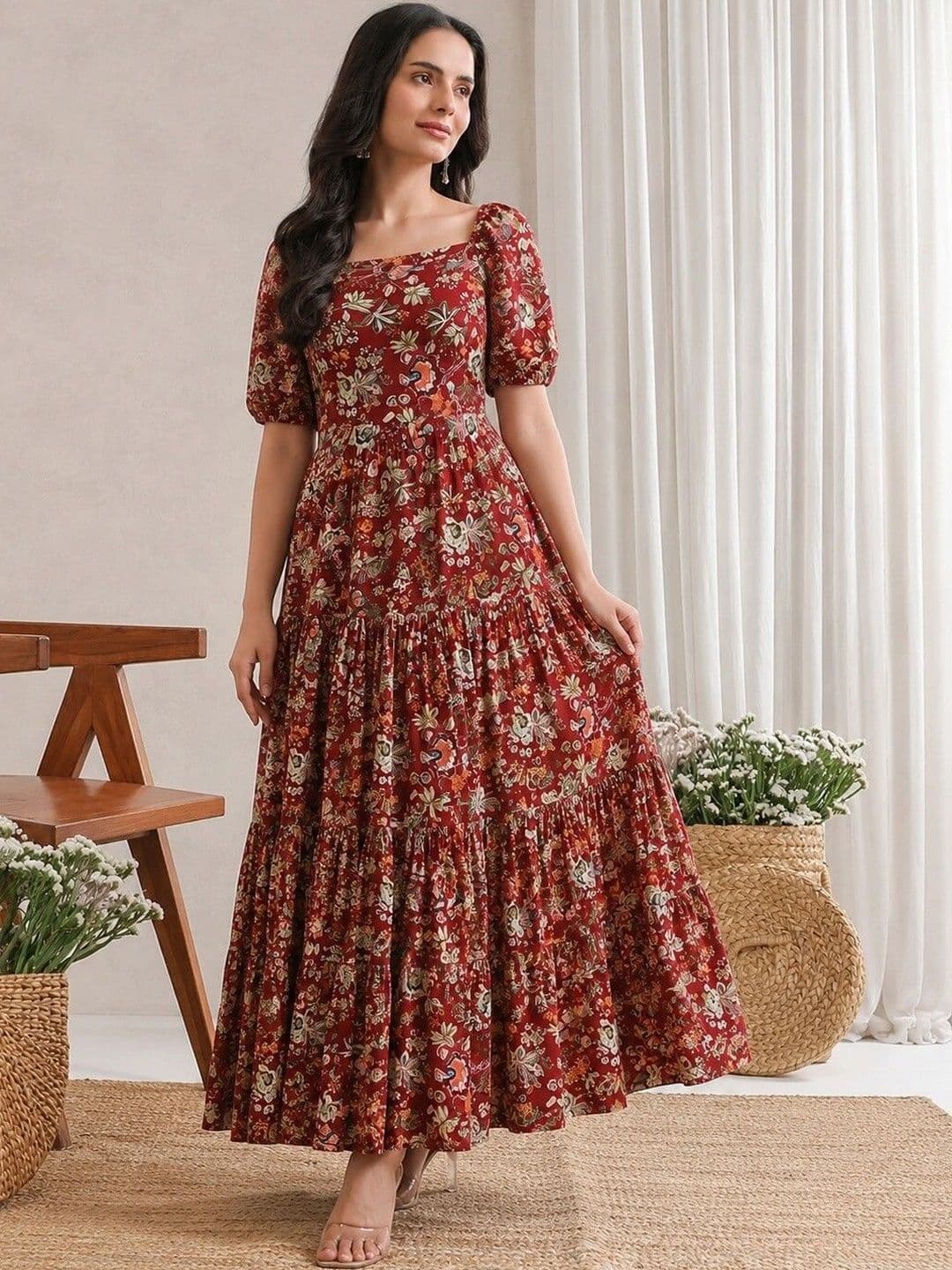 PRESHA Women Floral Printed Floral Kurta thumbnail 4