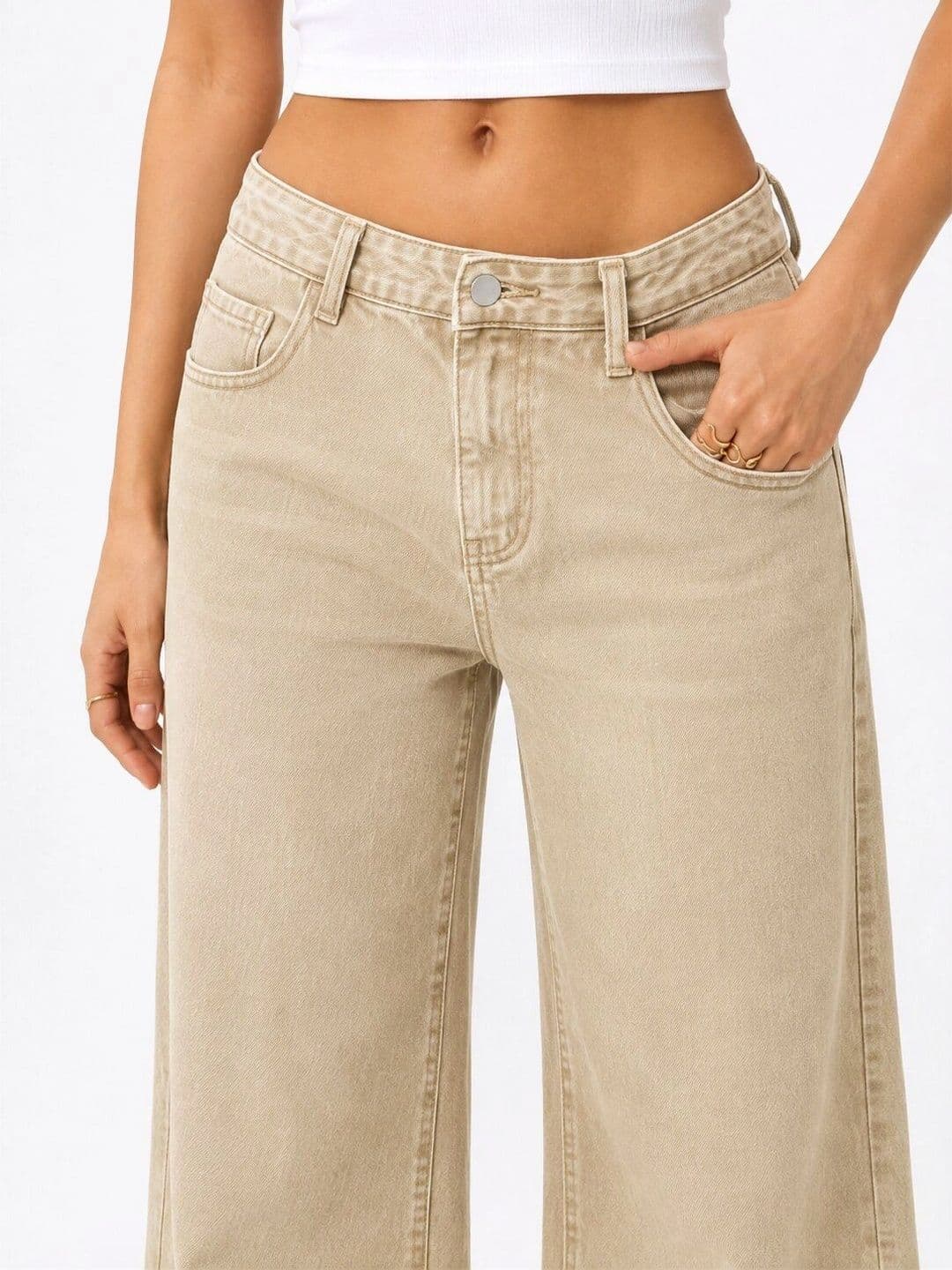 STEPLE DENIMS Women Loose Mid-Rise Jeans thumbnail 5
