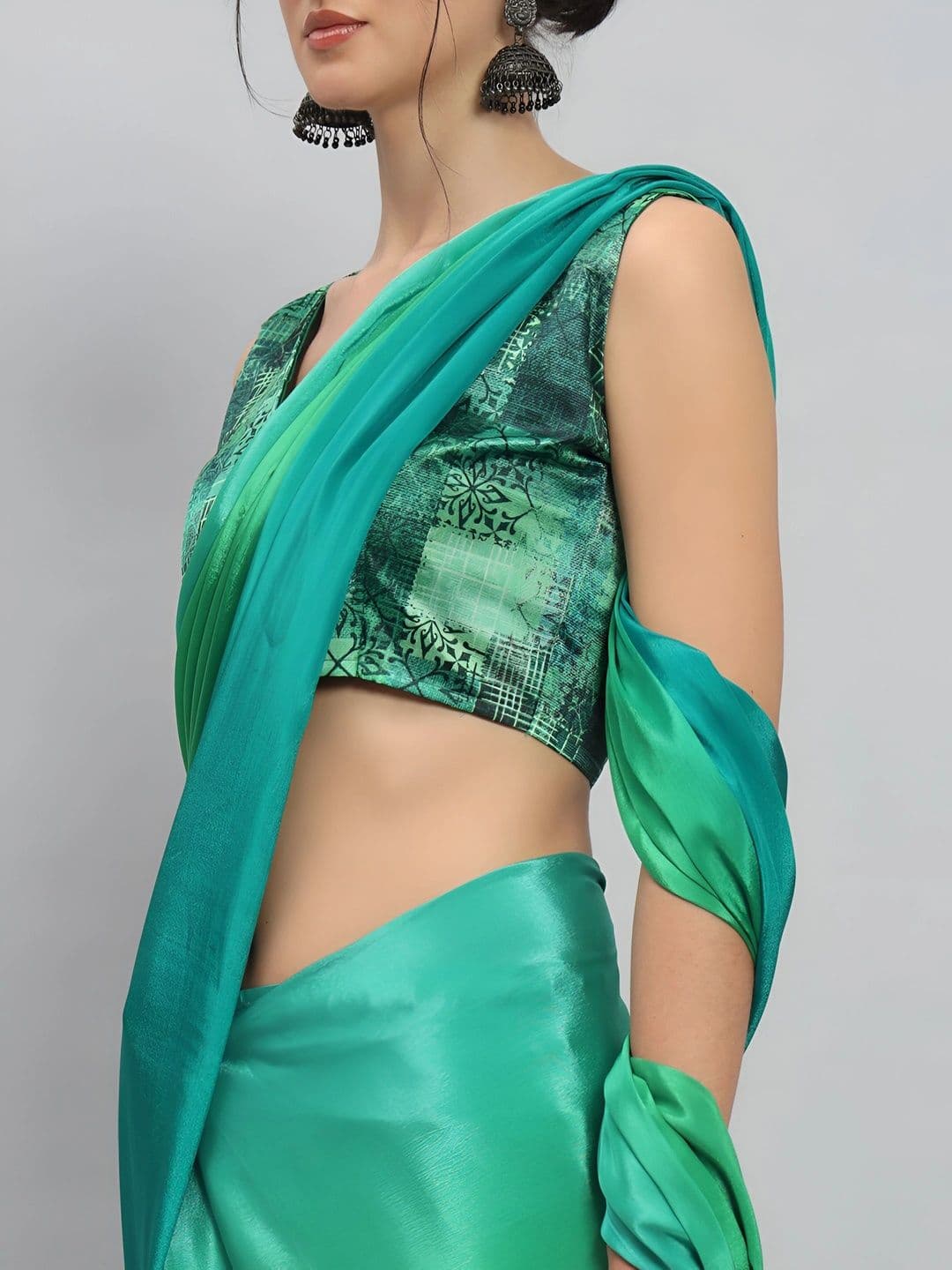 Mitera Ombre Silk Blend Saree thumbnail 3
