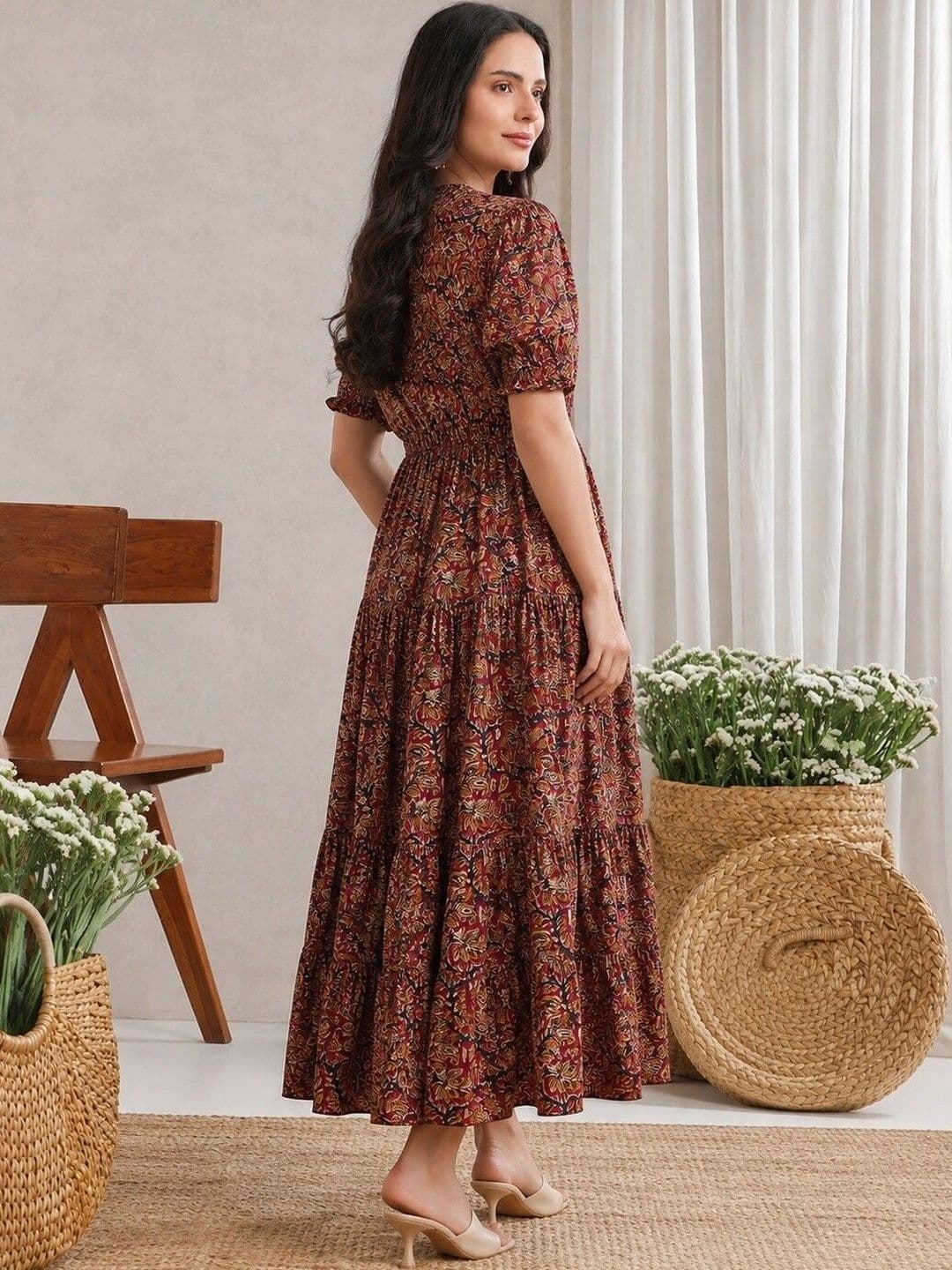 PRESHA Women Ethnic Motifs Printed Indie Prints Anarkali Kurta thumbnail 5