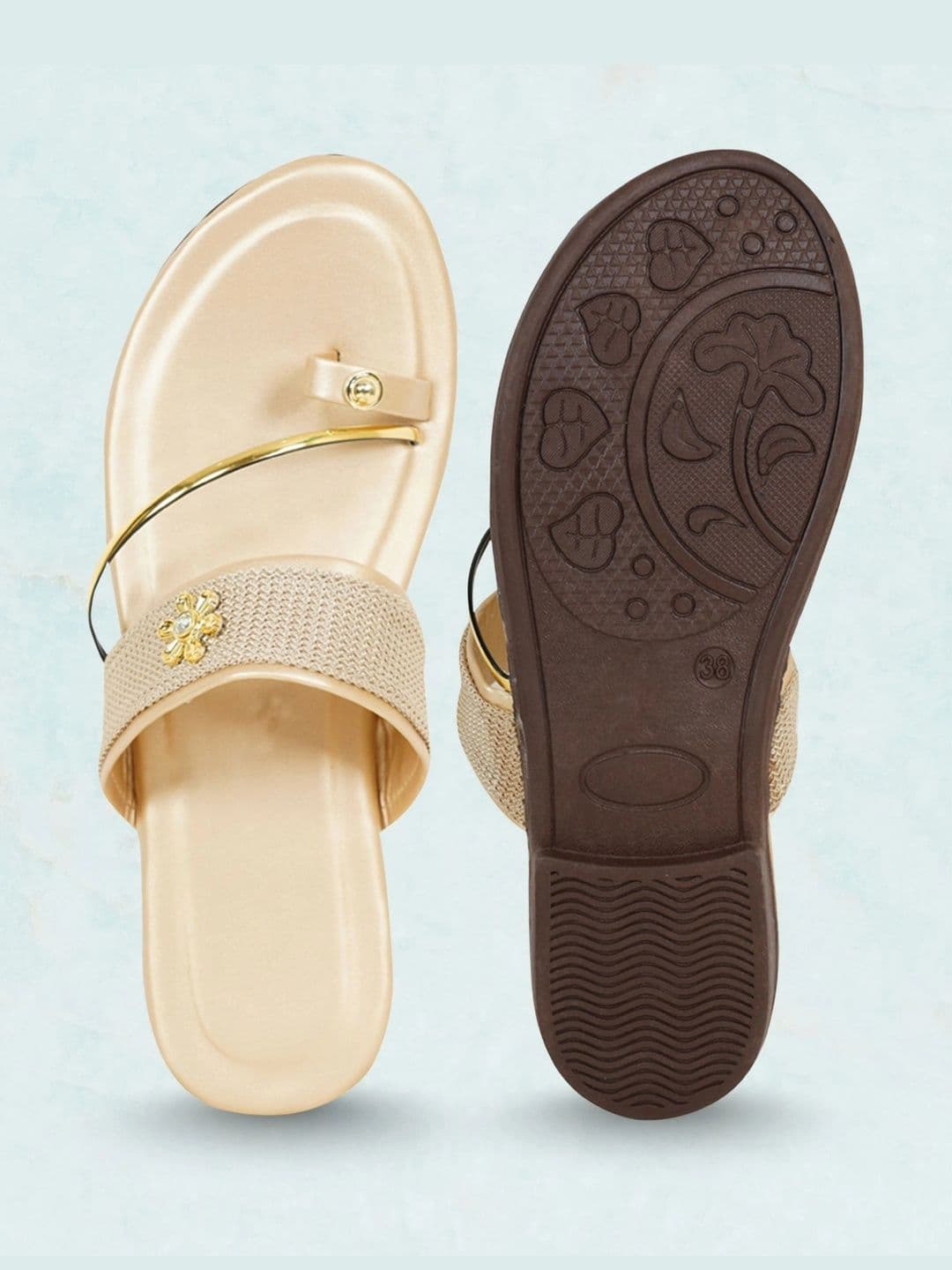 DressBerry Women Textured Open Toe Flats thumbnail 4