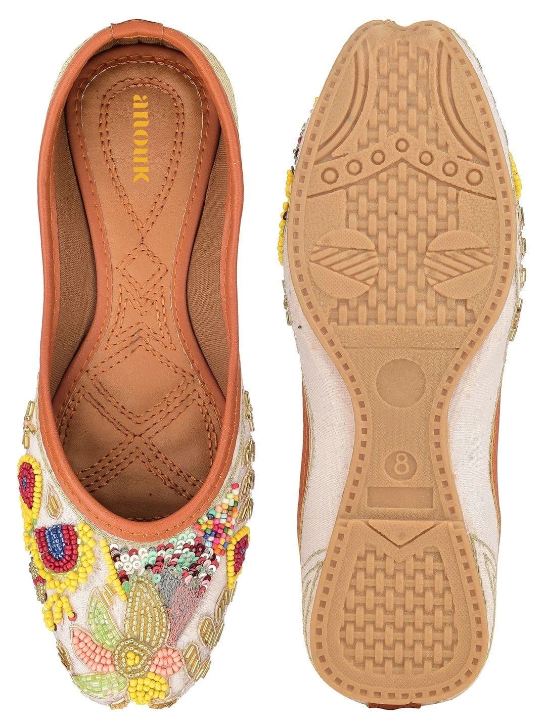 Anouk Women Embellished Ethnic Mojaris Flats thumbnail 3