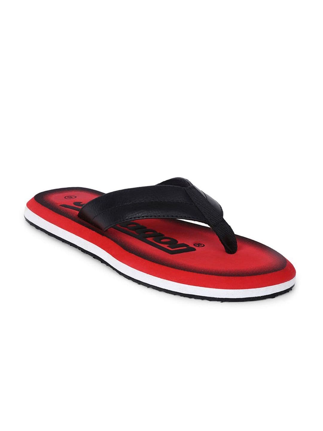 Paragon Men Black & Red Printed Thong Flip-Flops - view 1