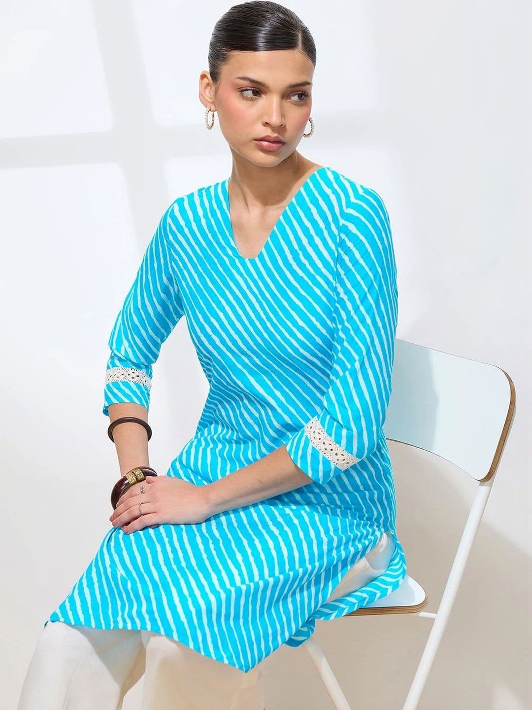 Saanjh Women Printed Kurta - view 1