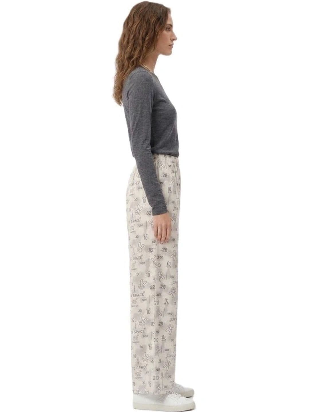 Alexvyan Women Printed Knitted Palazzos thumbnail 3