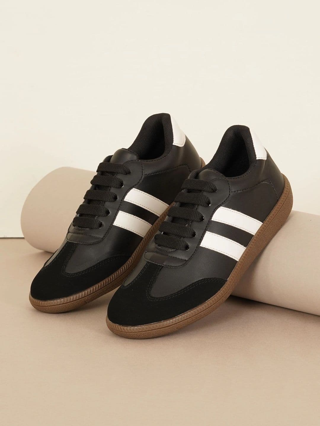 CORSICA Women Striped PU Sneakers - view 1