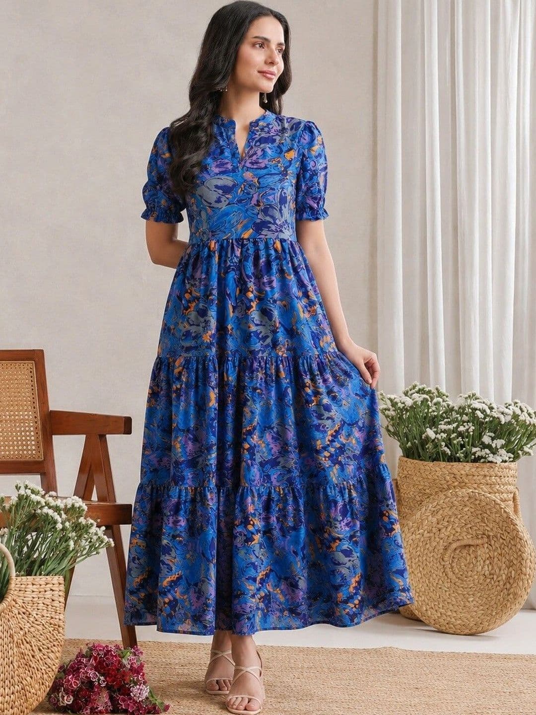 PRESHA Women Printed Anarkali Kurta thumbnail 6
