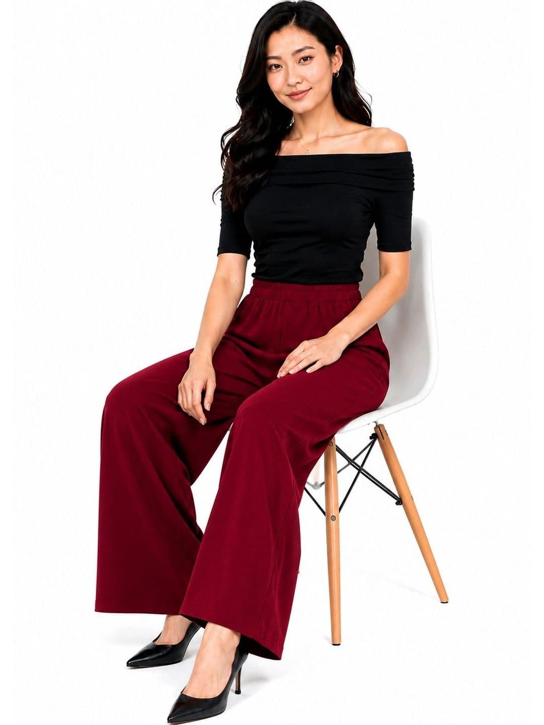 Threadbloom Women Knitted Palazzos thumbnail 2