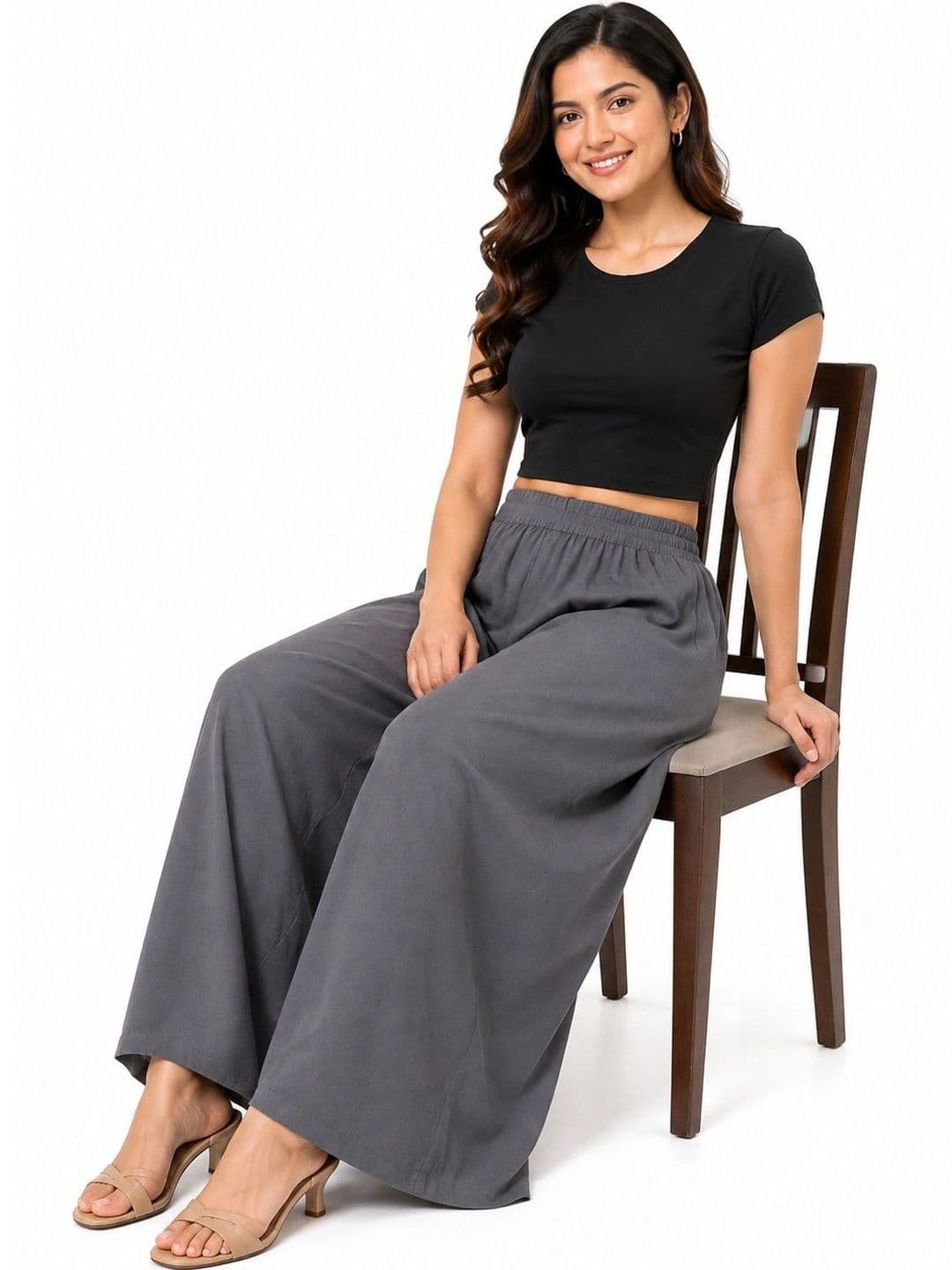 Threadbloom Women Knitted Ethnic Palazzos thumbnail 3