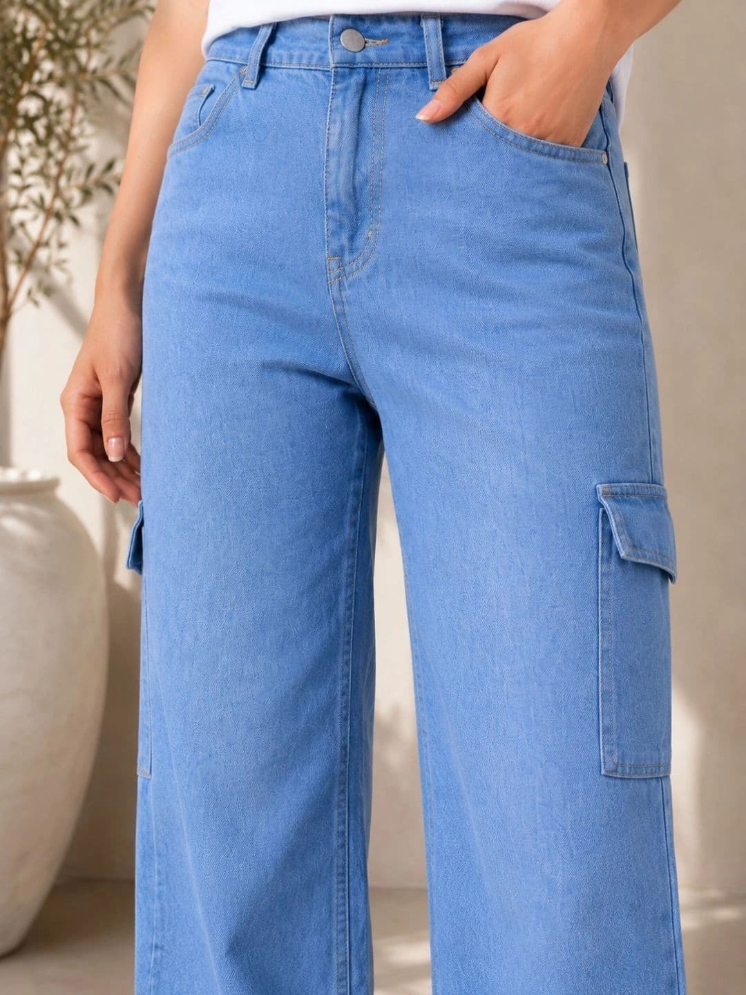 FLARING Women Classic Regular Fit Mid-Rise Stretchable Jeans thumbnail 3