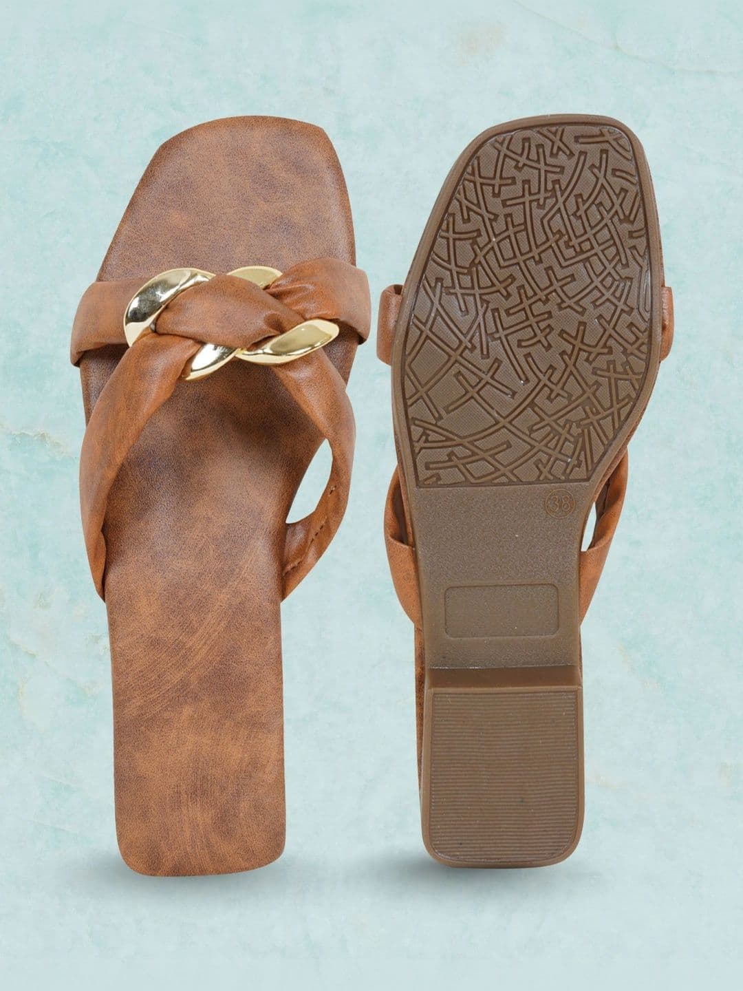 Mast & Harbour Women Open Toe Flats with Buckles thumbnail 5