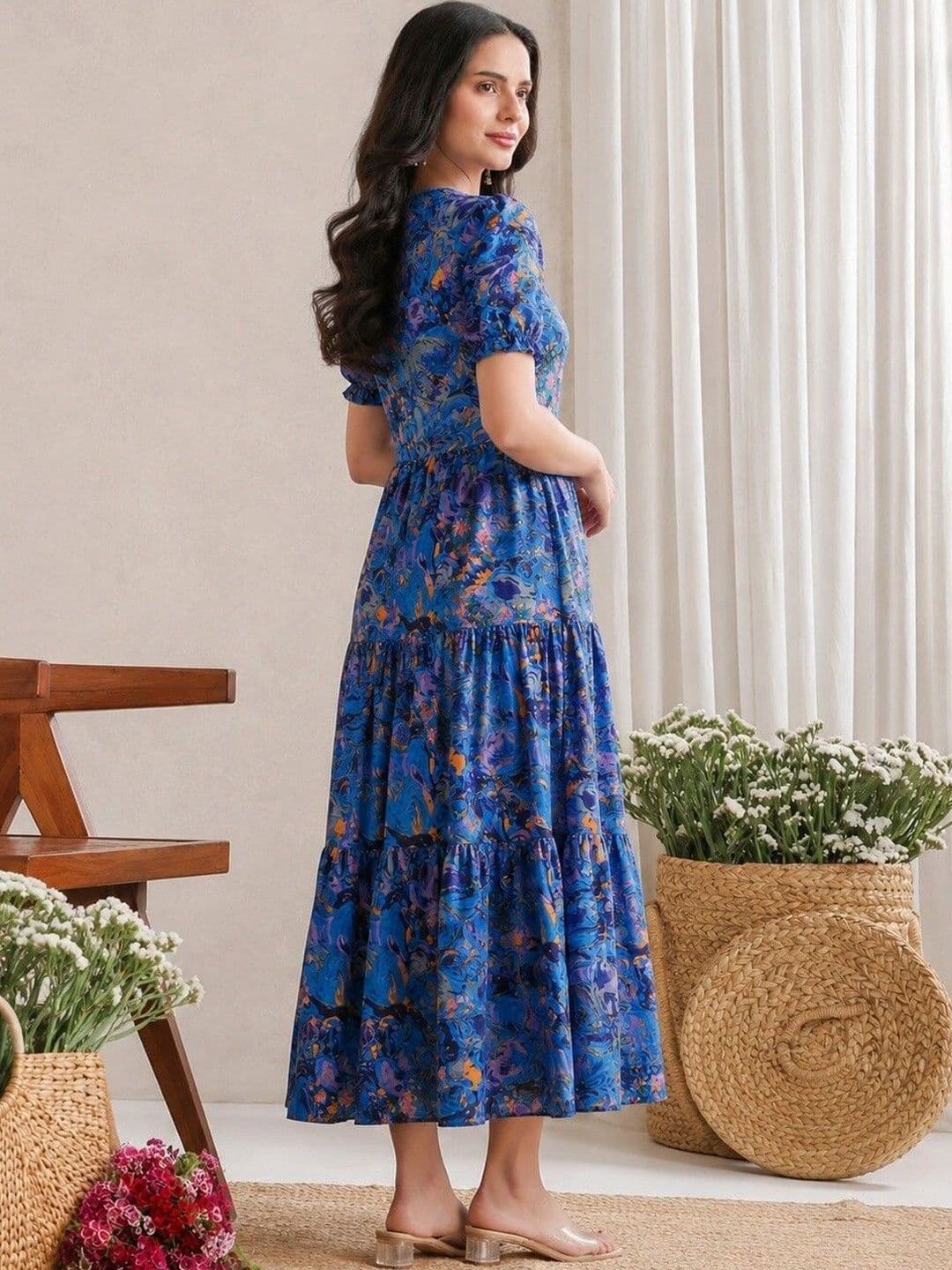 PRESHA Women Printed Anarkali Kurta thumbnail 2