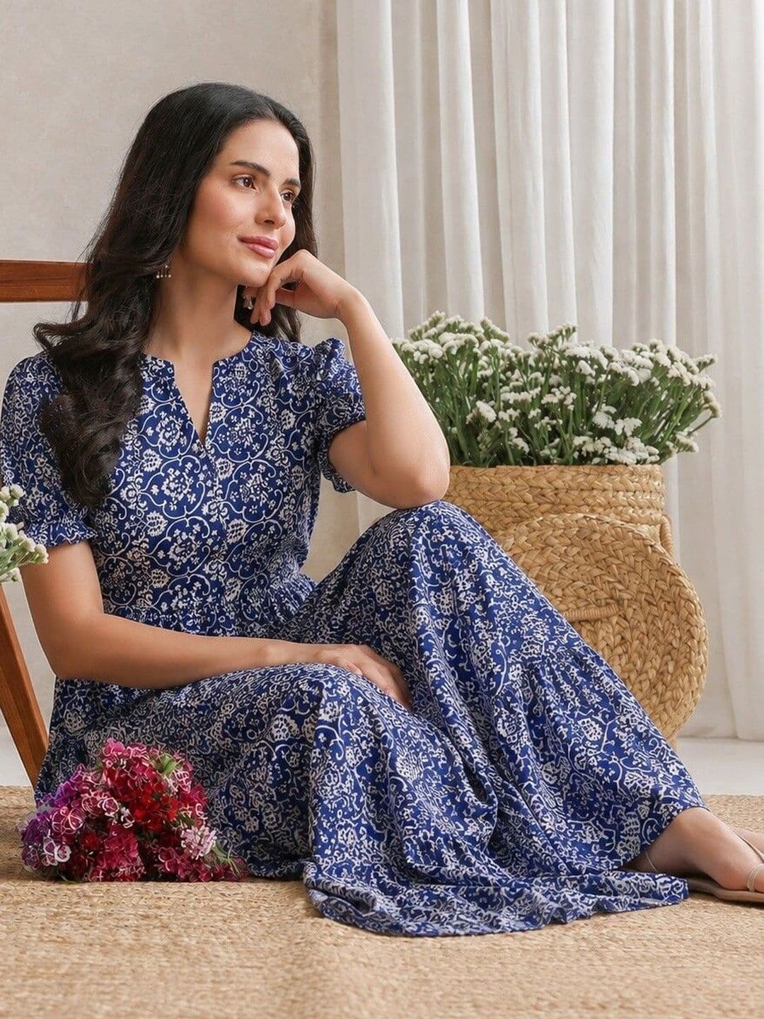PRESHA Women Floral Printed Floral Kurta thumbnail 4