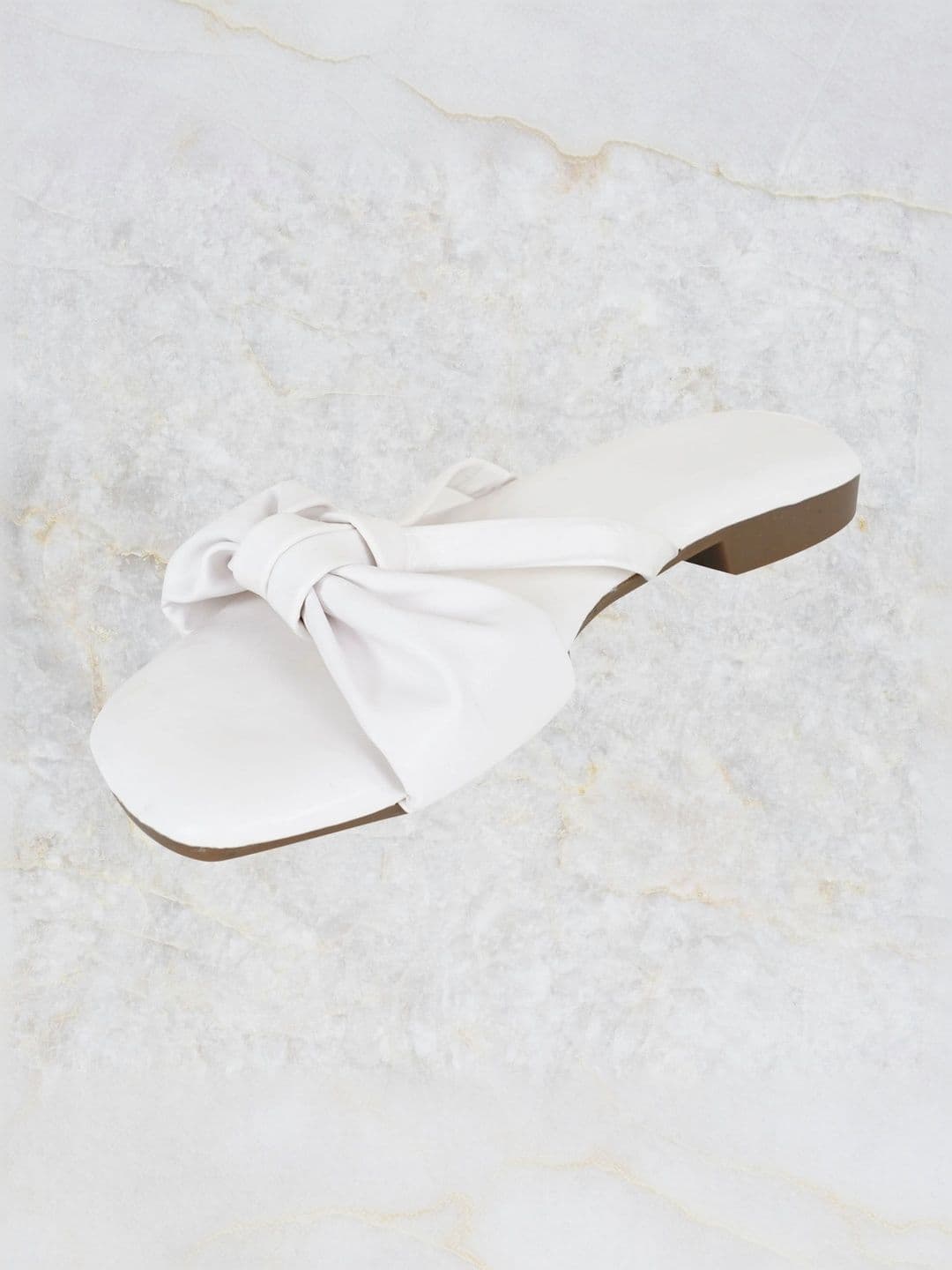 Mast & Harbour Women Open Toe Flats with Bows thumbnail 3