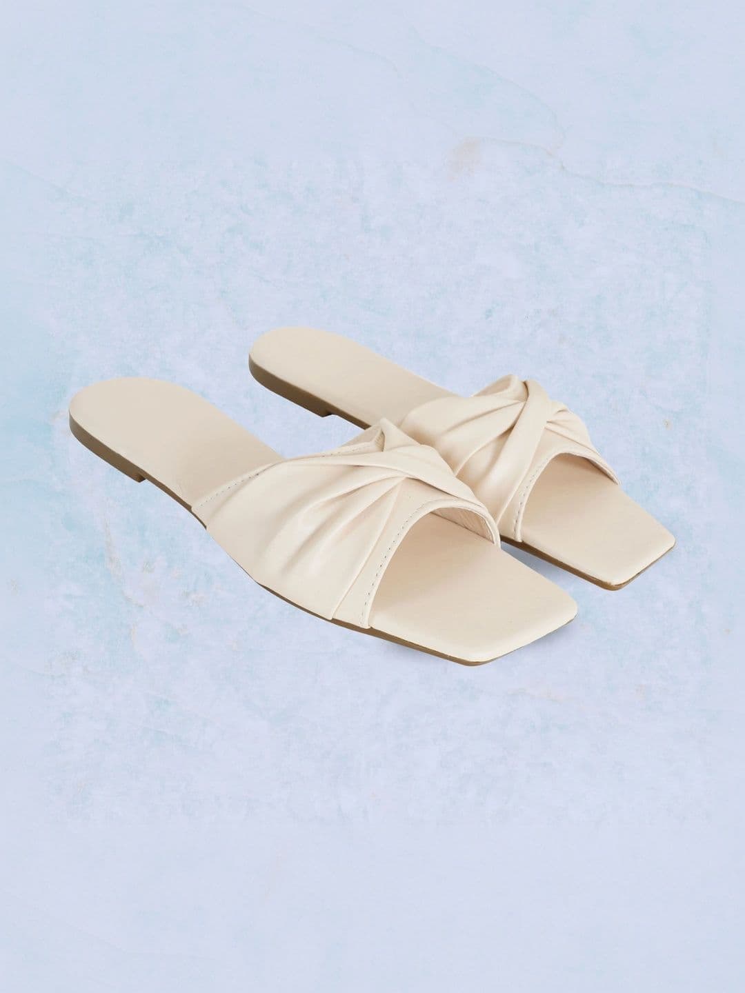 DressBerry Women Textured Open Toe Flats - view 1