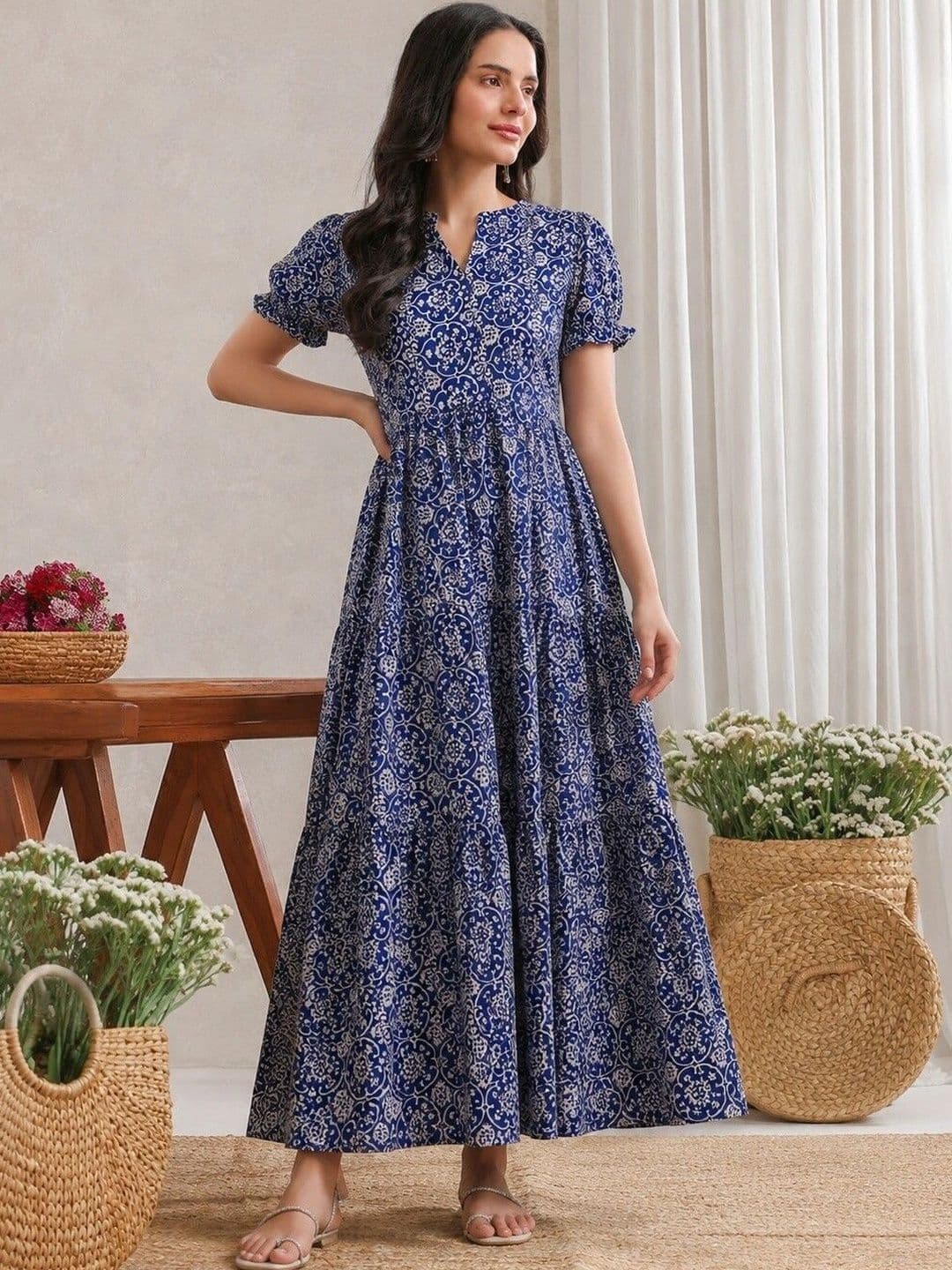 PRESHA Women Floral Printed Floral Kurta thumbnail 3