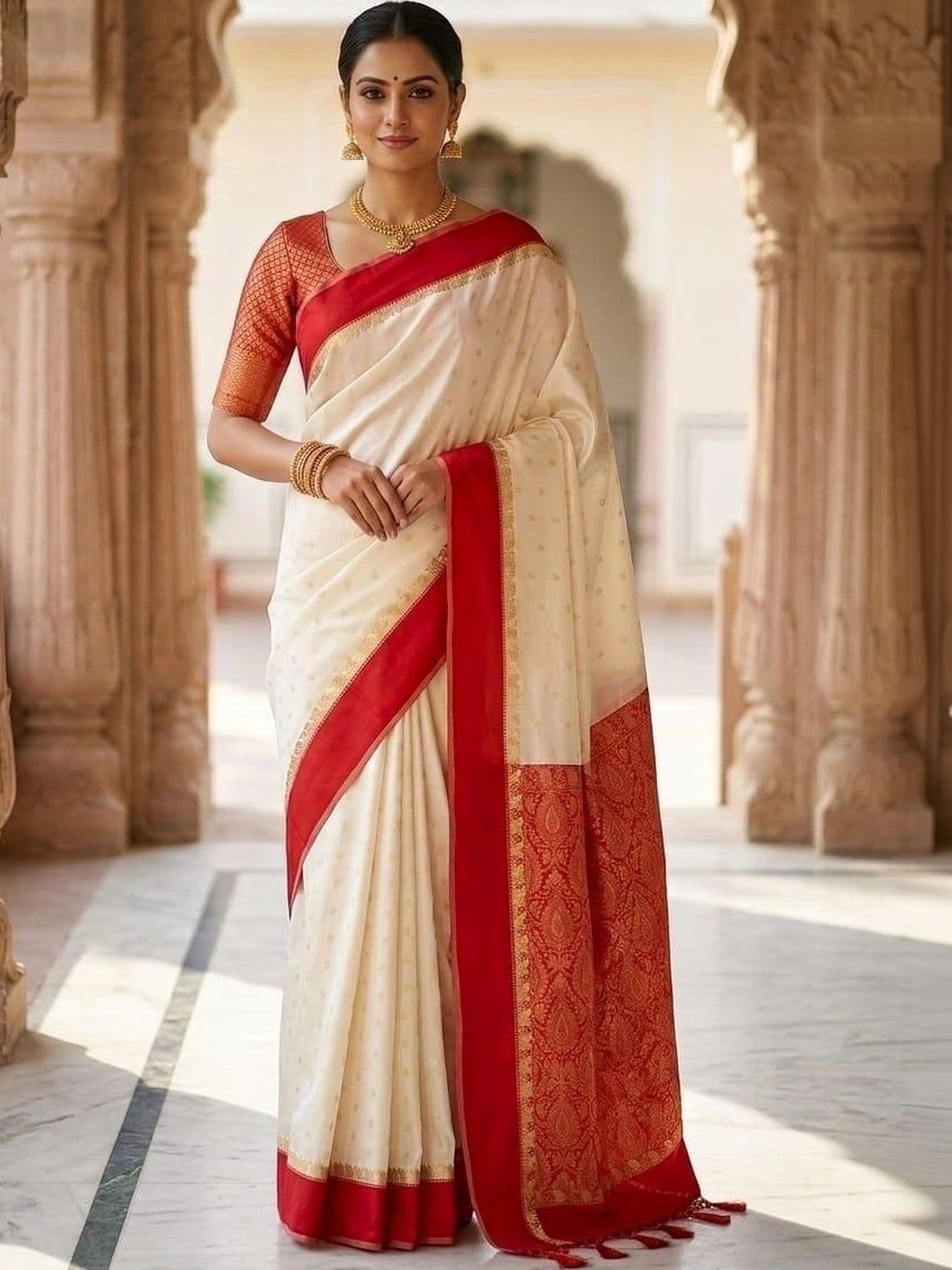 SILK HERITAGE Zari Art Silk Garad Saree - view 1