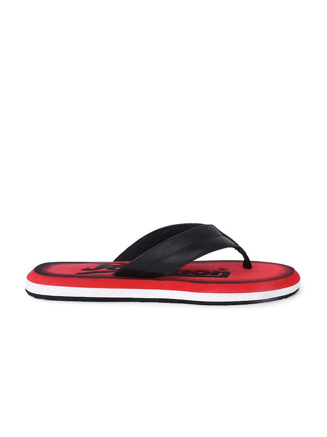 Paragon Men Black & Red Printed Thong Flip-Flops thumbnail 3