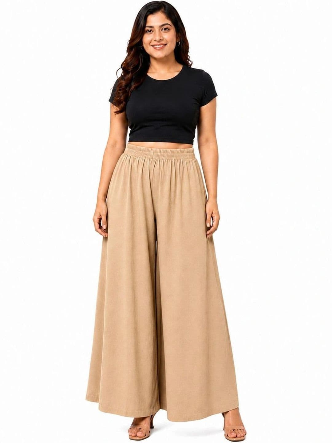 Threadbloom Women Knitted Ethnic Palazzos - view 1