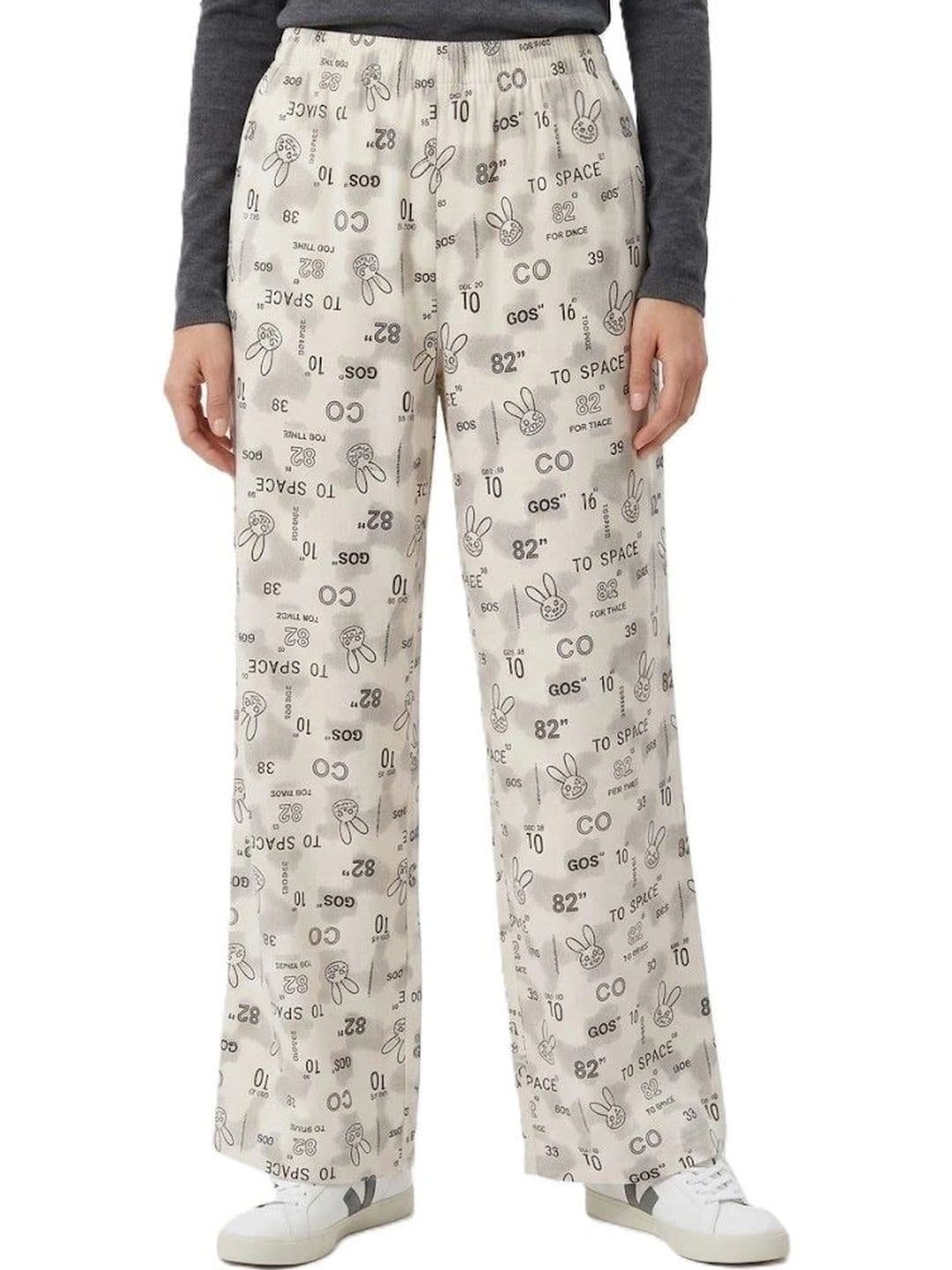 Alexvyan Women Printed Knitted Palazzos thumbnail 2