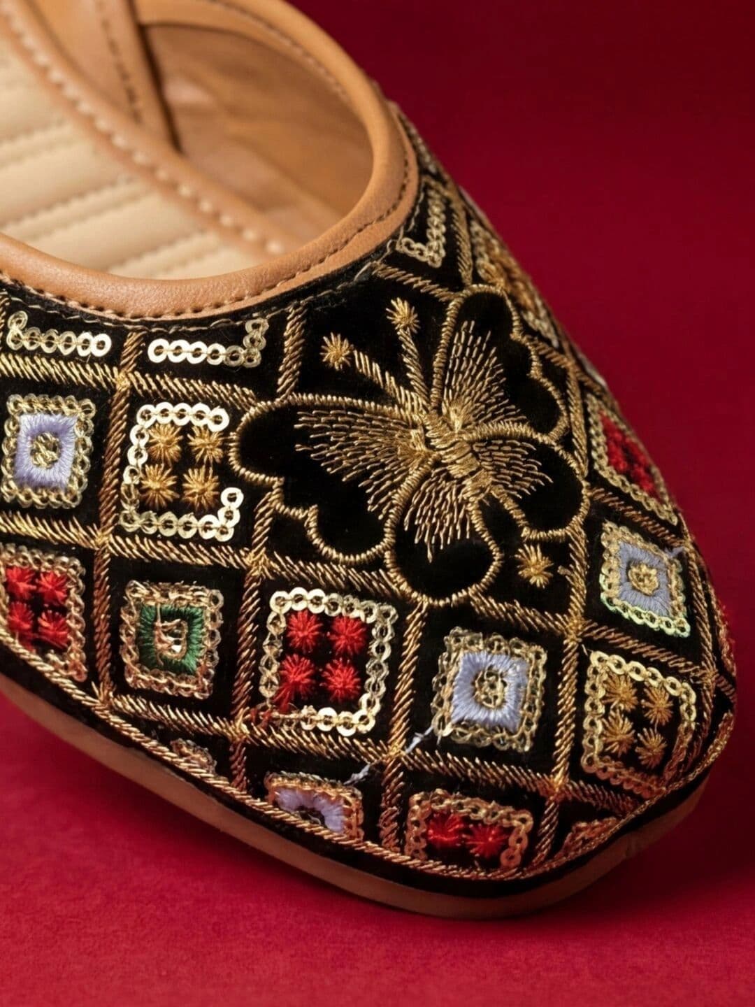 JodyHub Women Embellished Party Mojaris Flats thumbnail 6