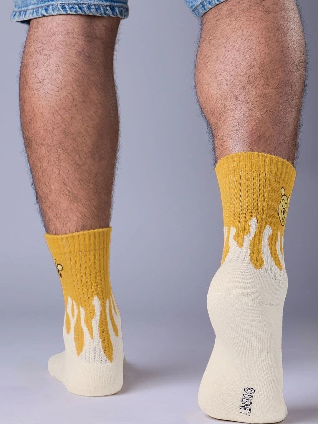 The Souled Store Unisex Cotton Blend Patterned Above Ankle Socks thumbnail 4