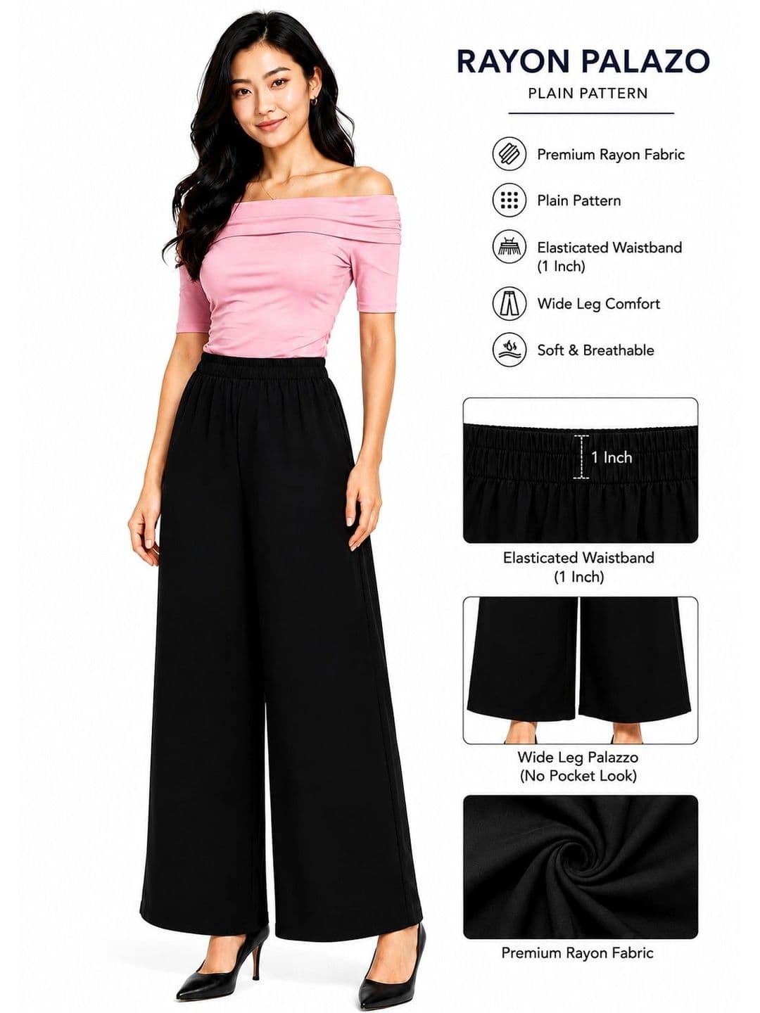 Threadbloom Women Knitted Palazzos thumbnail 2