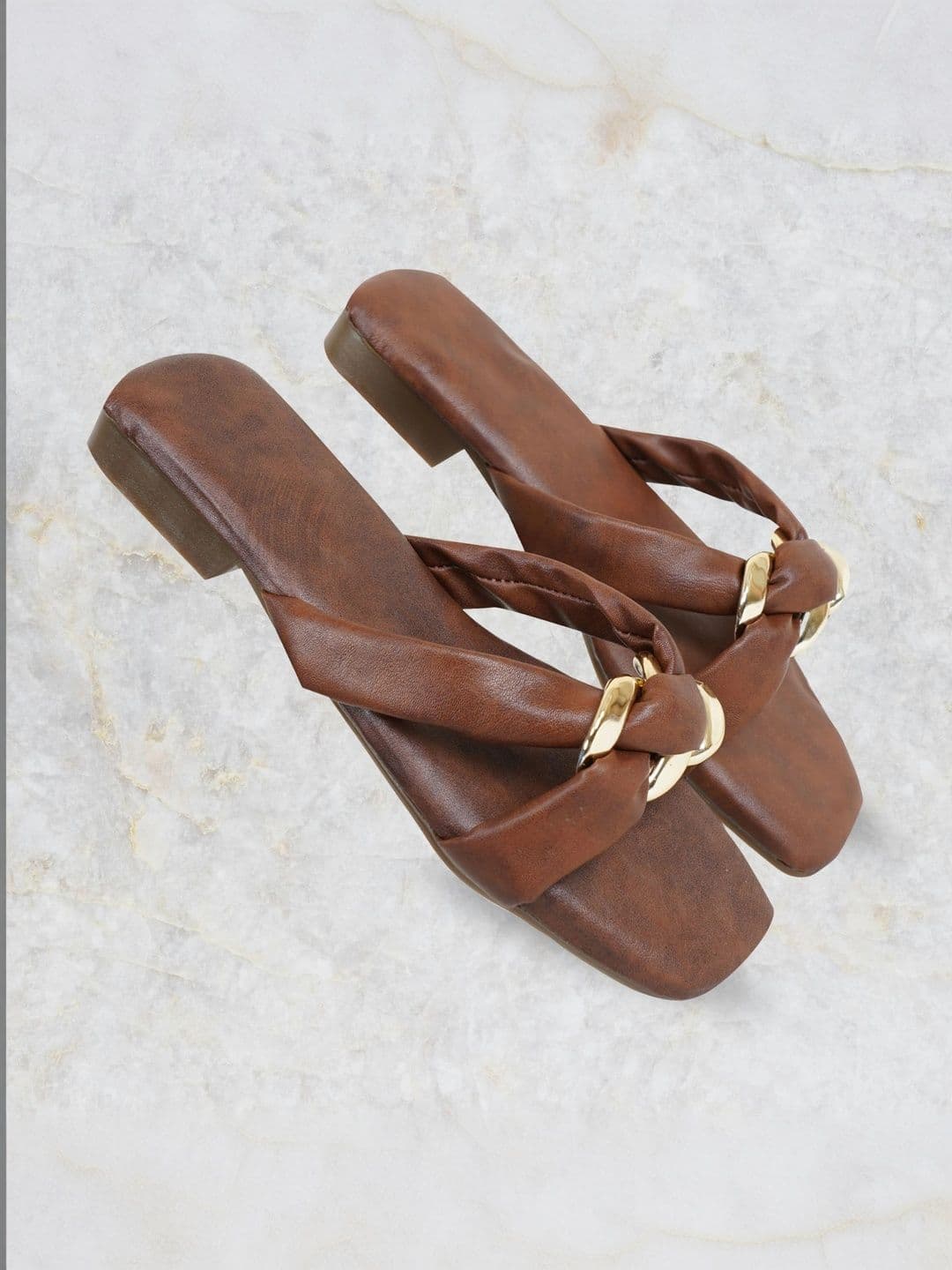 DressBerry Women Open Toe Flats with Buckles thumbnail 3