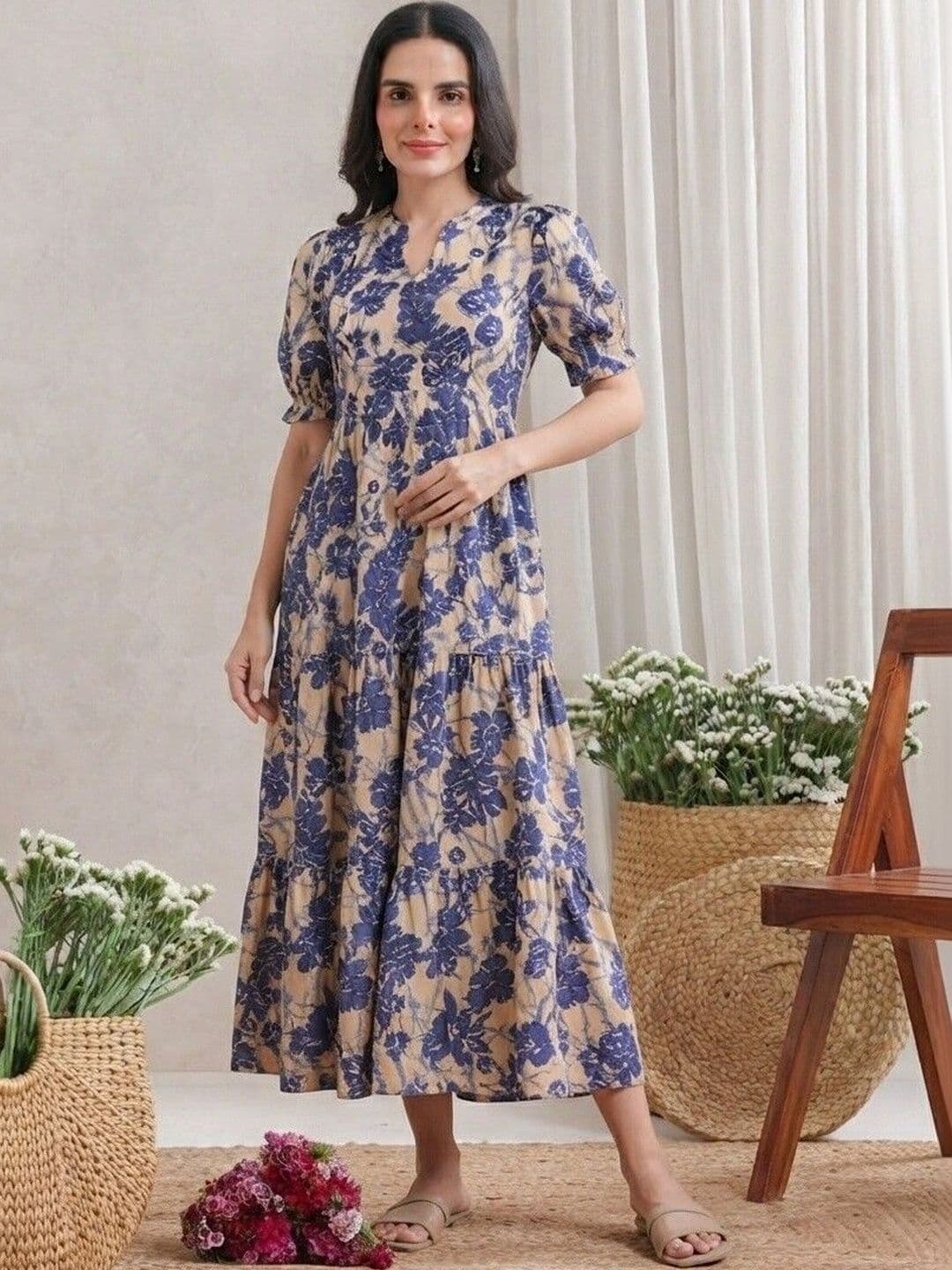 PRESHA Women Floral Printed Floral Kurta thumbnail 2