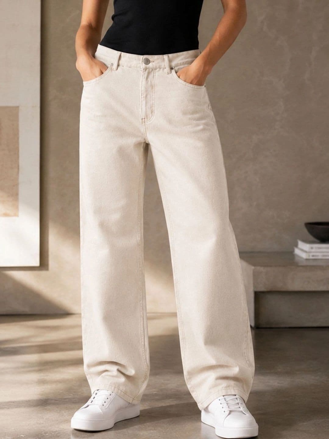 Mevan Women Classic Regular Fit Mid-Rise Stretchable Jeans - view 1
