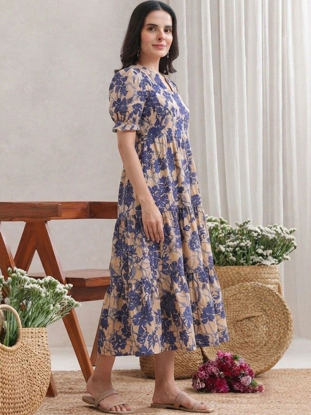 PRESHA Women Floral Printed Floral Kurta thumbnail 4