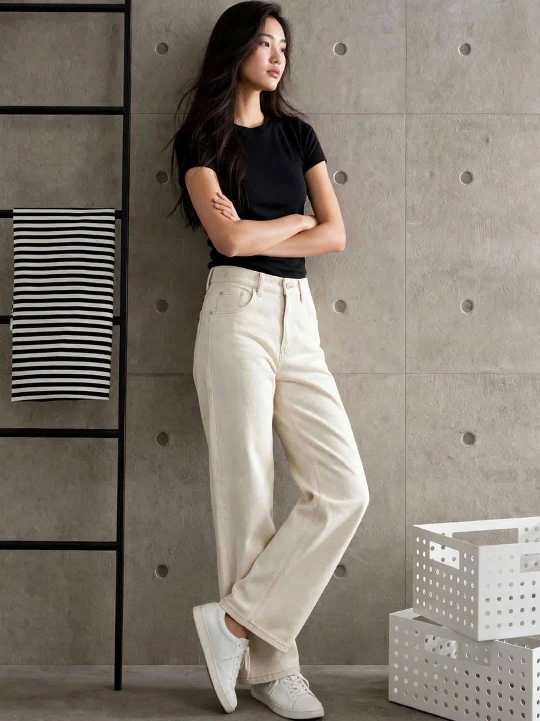 HERE&NOW Women Classic Regular Fit Mid-Rise Stretchable Jeans thumbnail 5