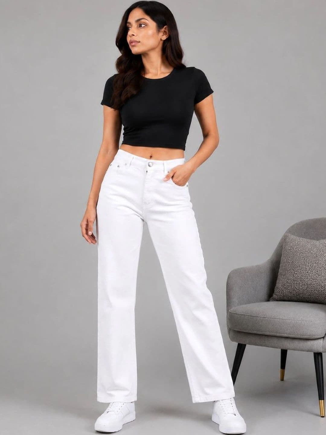 COMFITS Women Classic Regular Fit Mid-Rise Stretchable Jeans thumbnail 2